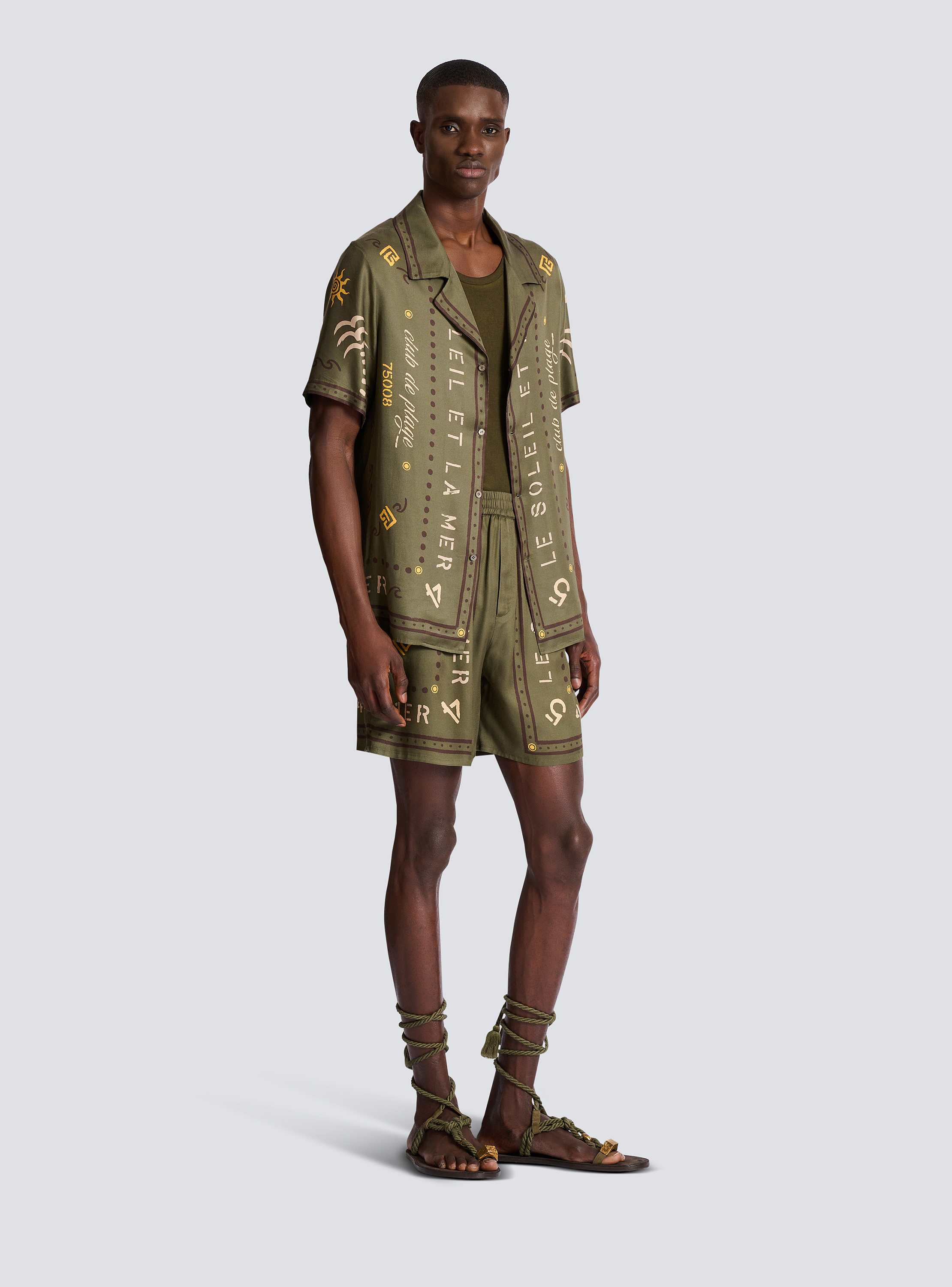 Shirt with Balmain Club print