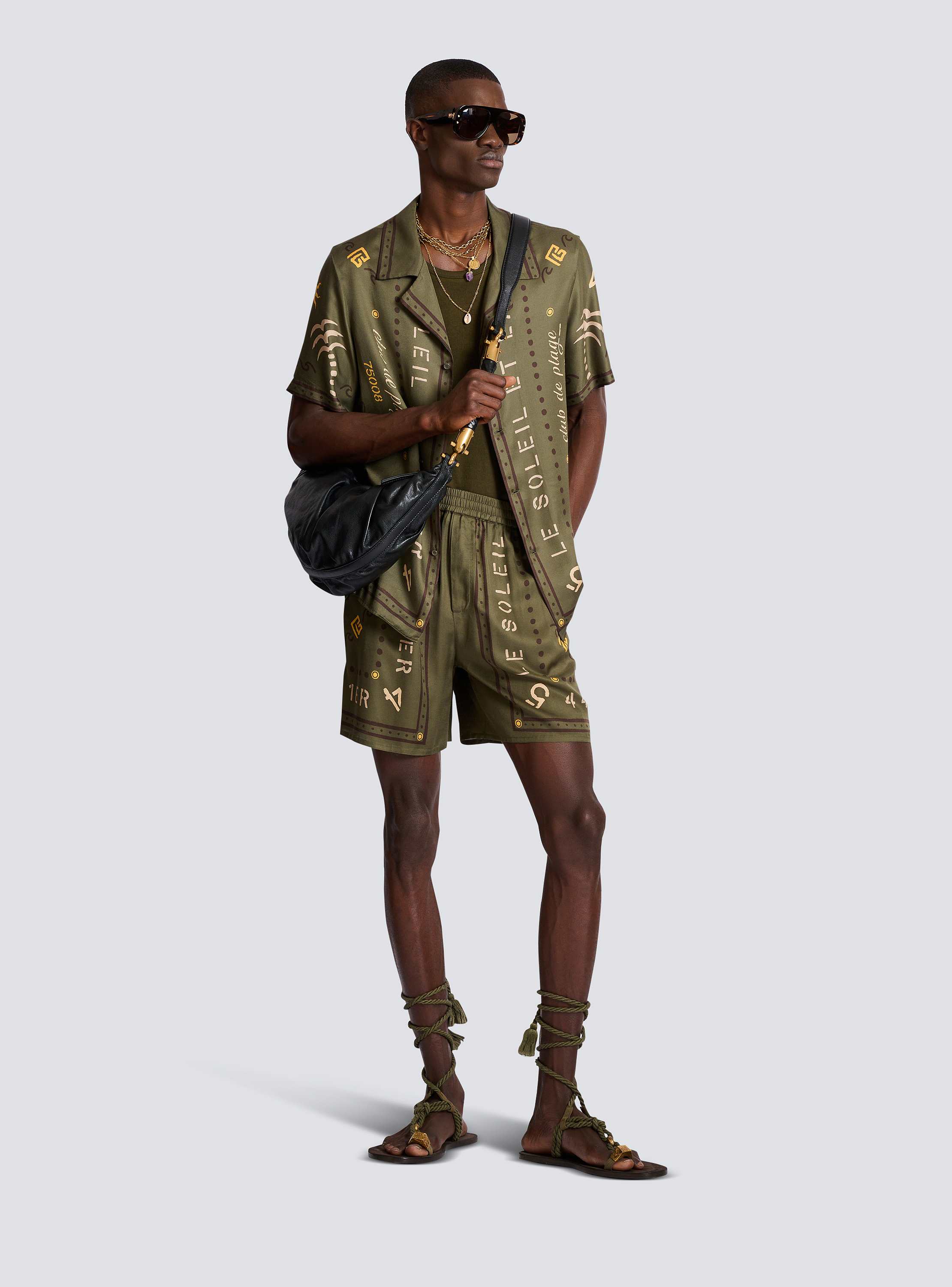 Shirt with Balmain Club print