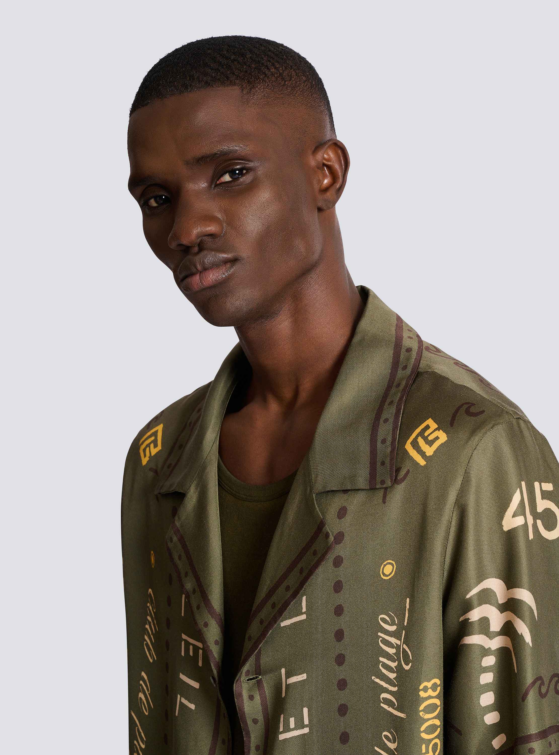 Shirt with Balmain Club print