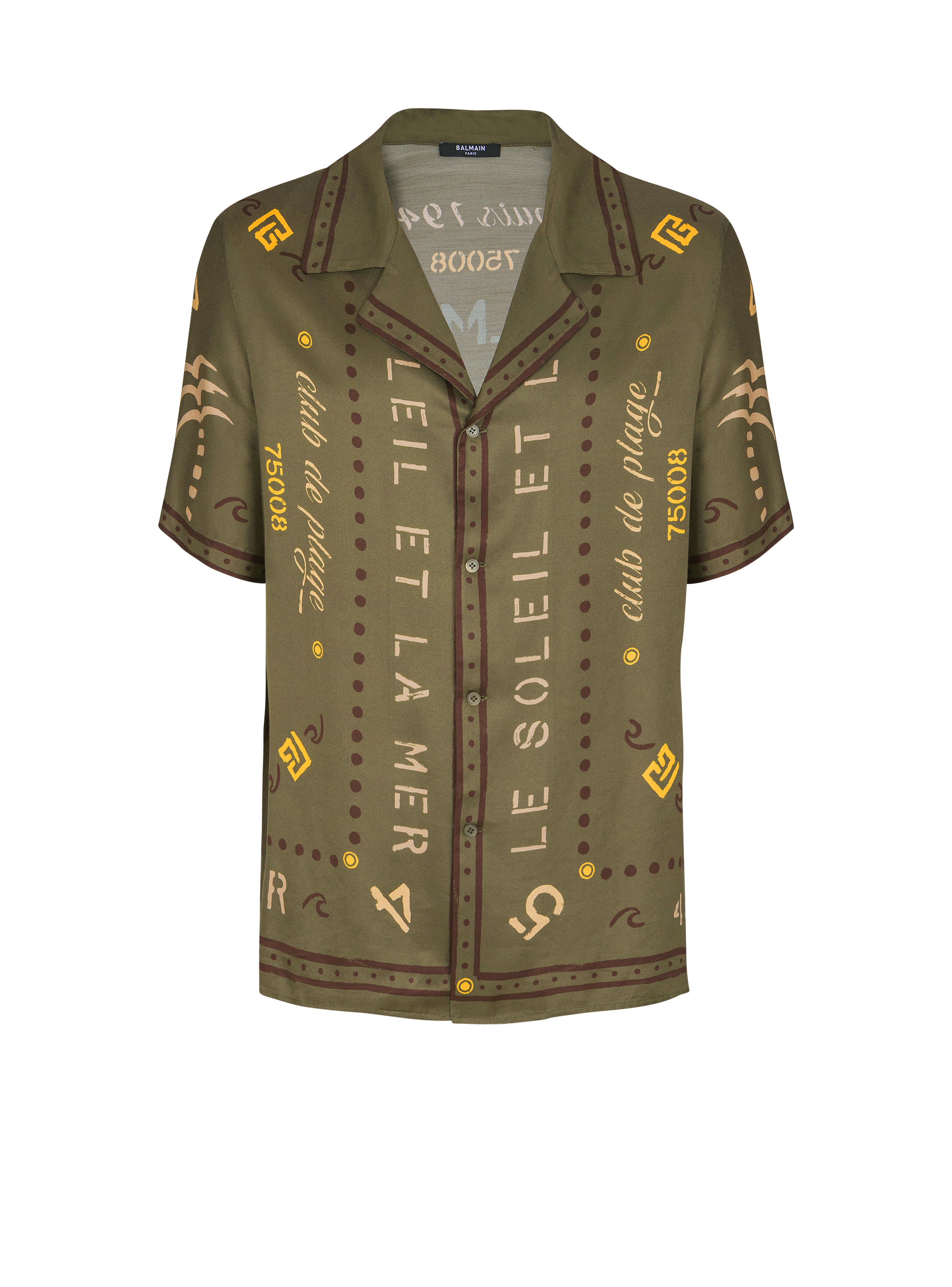 Shirt with Balmain Club print