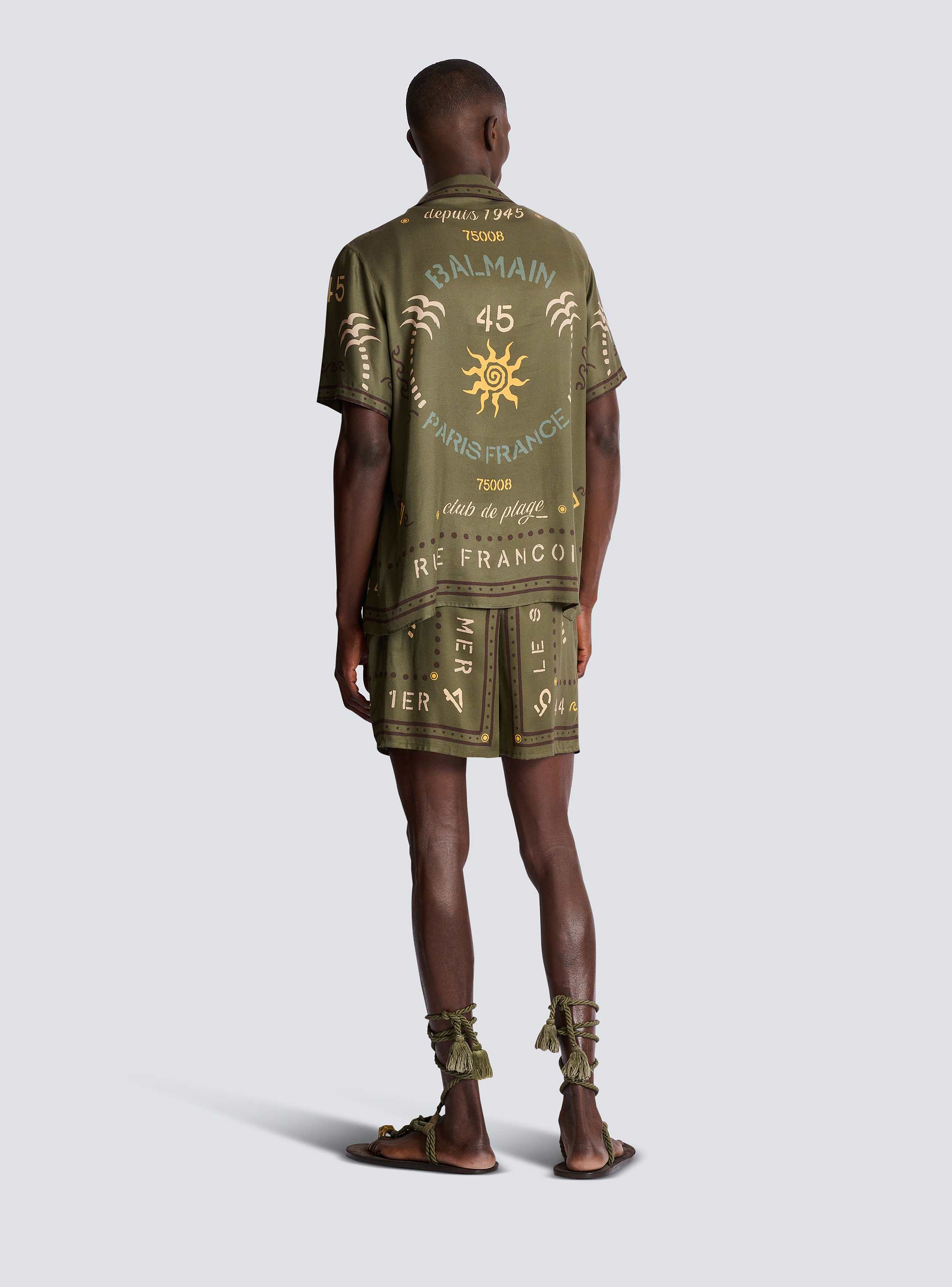 Shirt with Balmain Club print