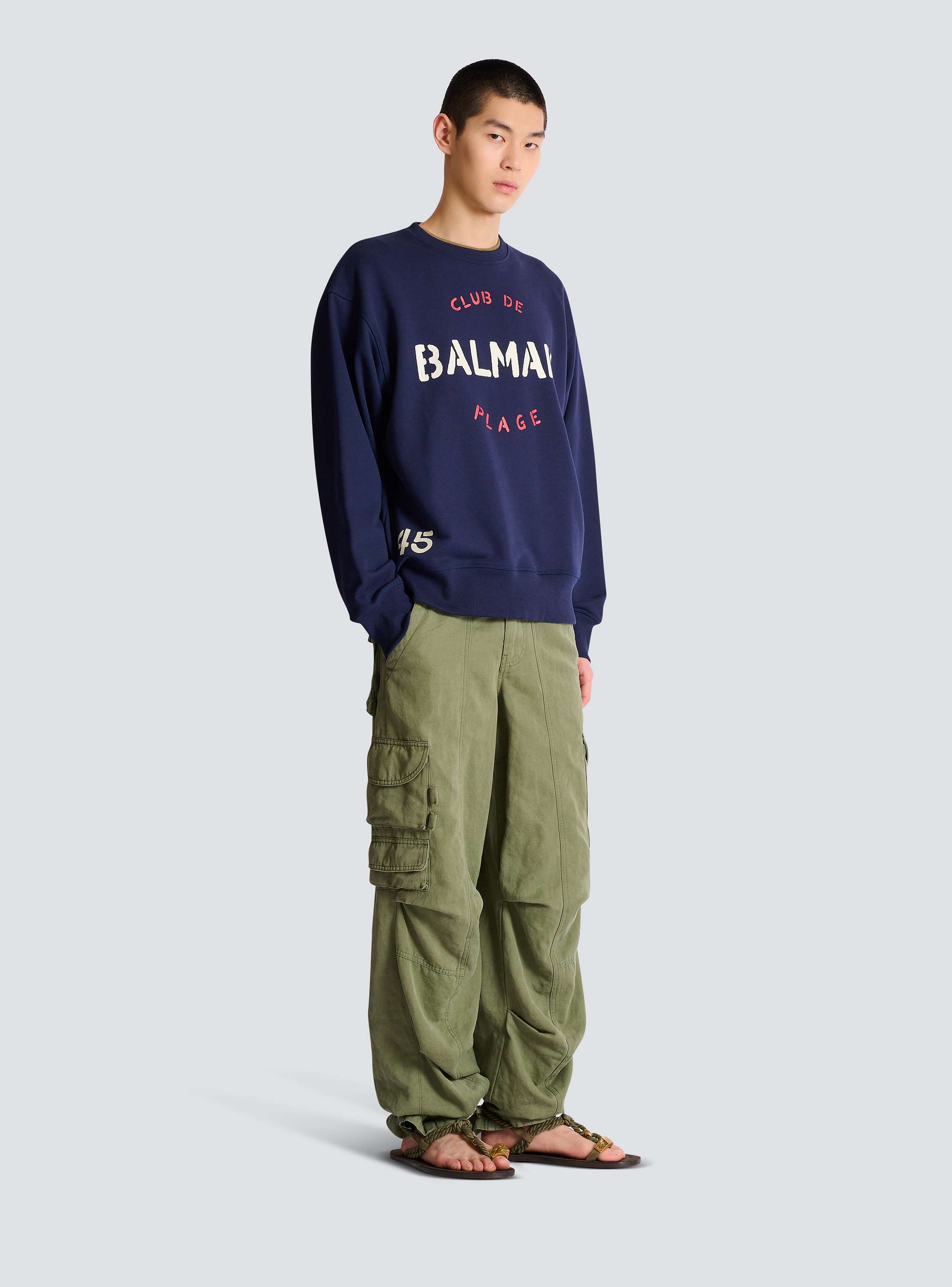 Sweatshirt with Balmain Club print
