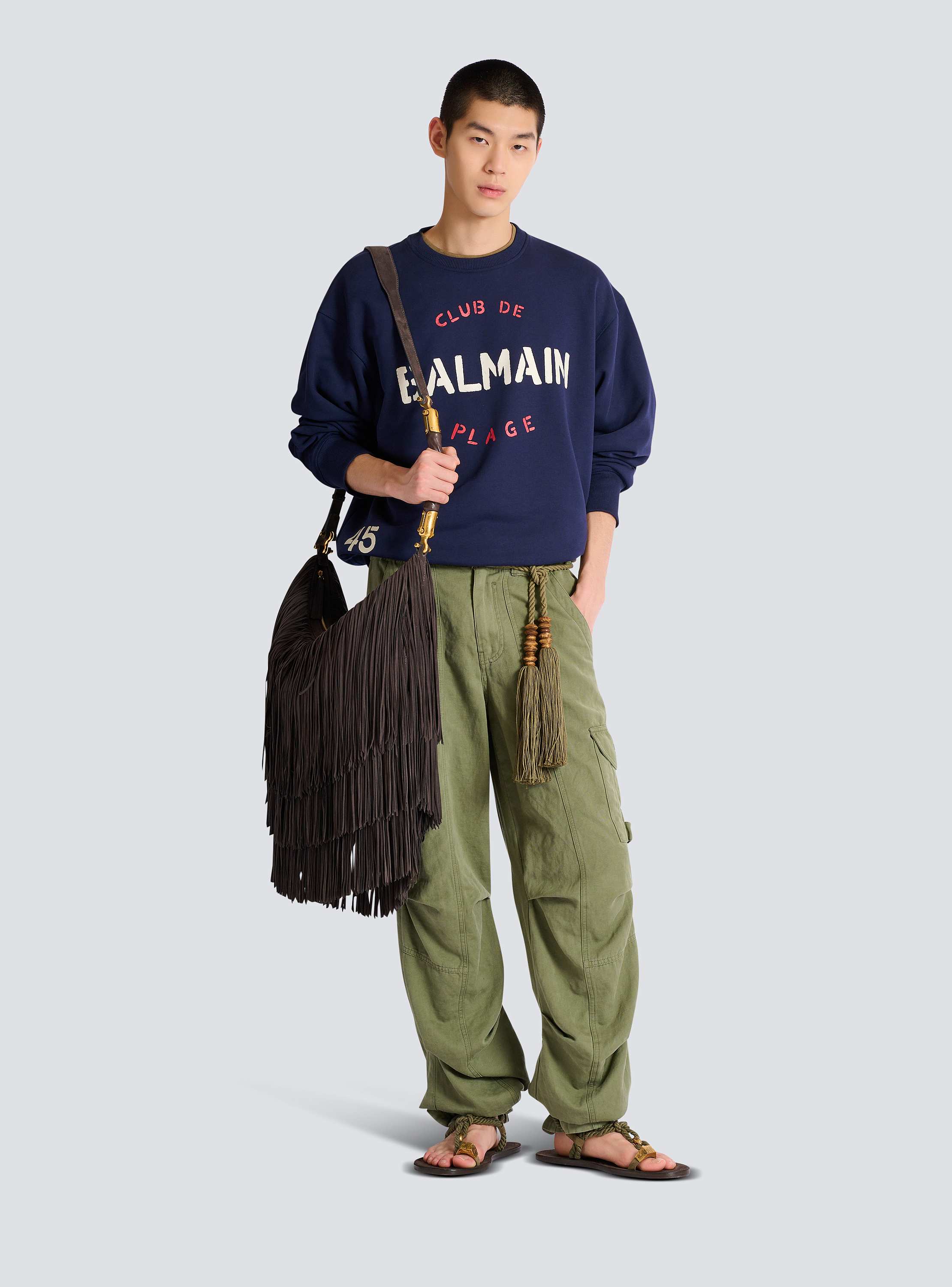 Sweatshirt with Balmain Club print