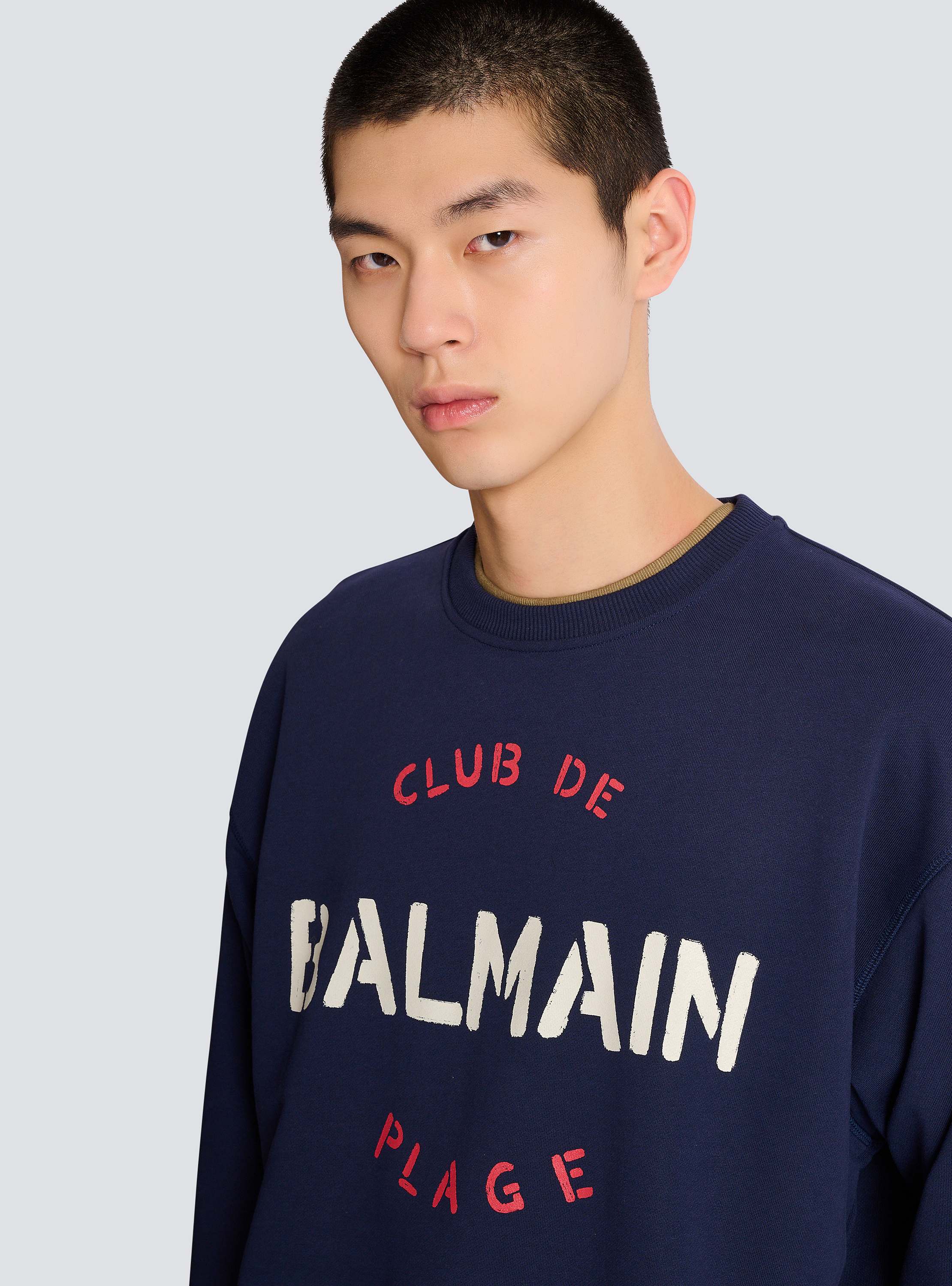Sweatshirt with Balmain Club print