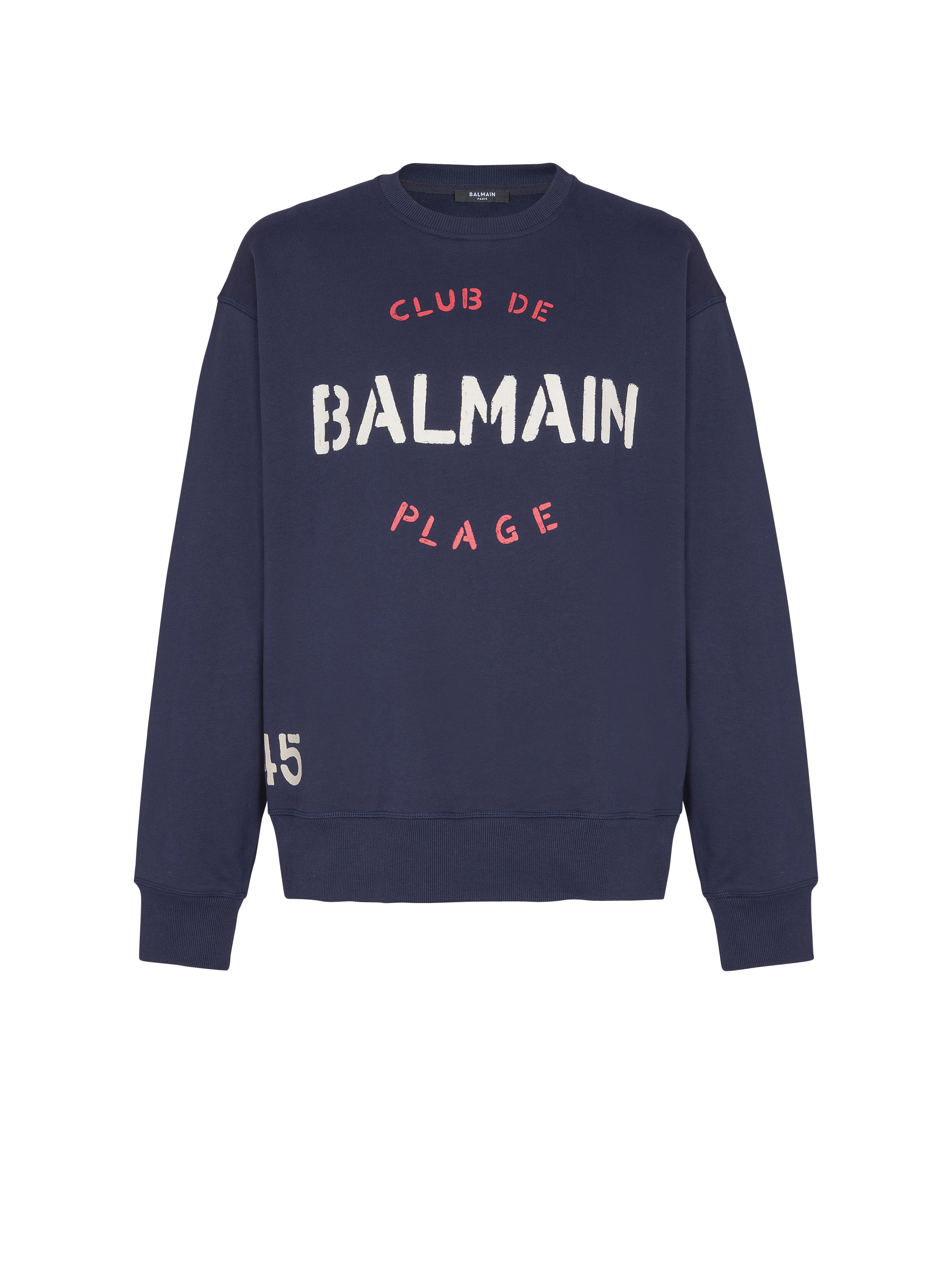 Sweatshirt with Balmain Club print