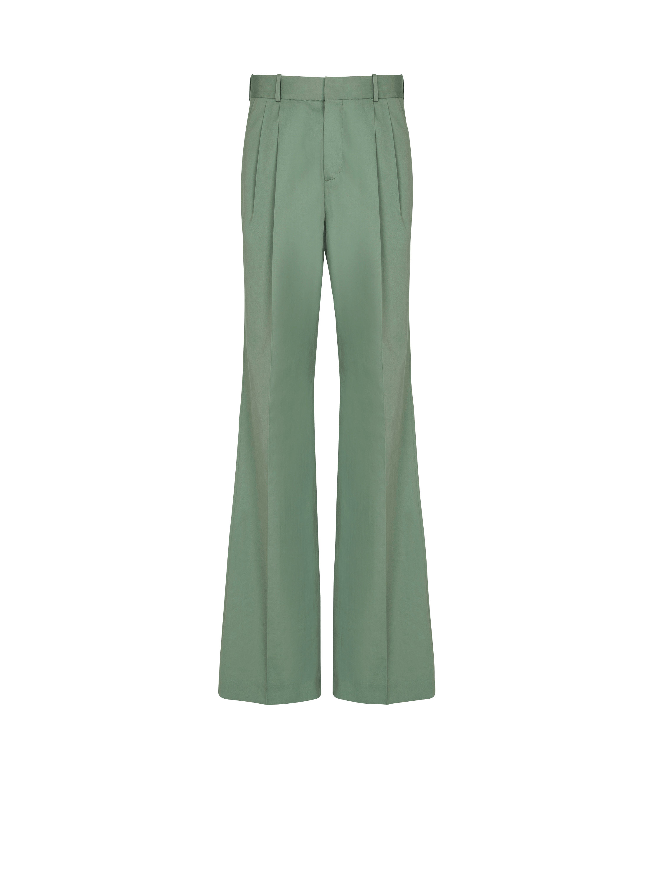 Bundfaltenhose aus Baumwolle