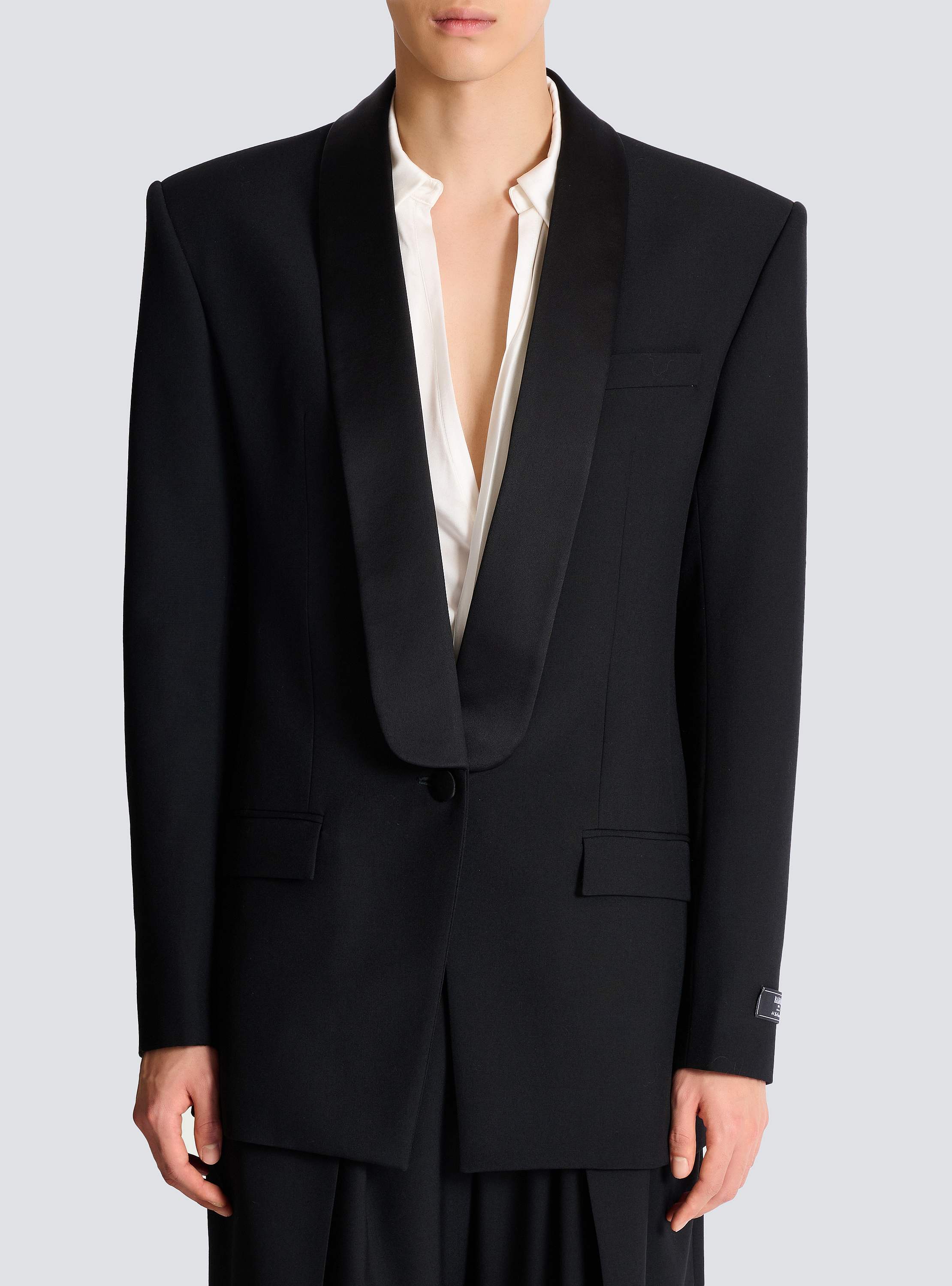 Wool tuxedo jacket