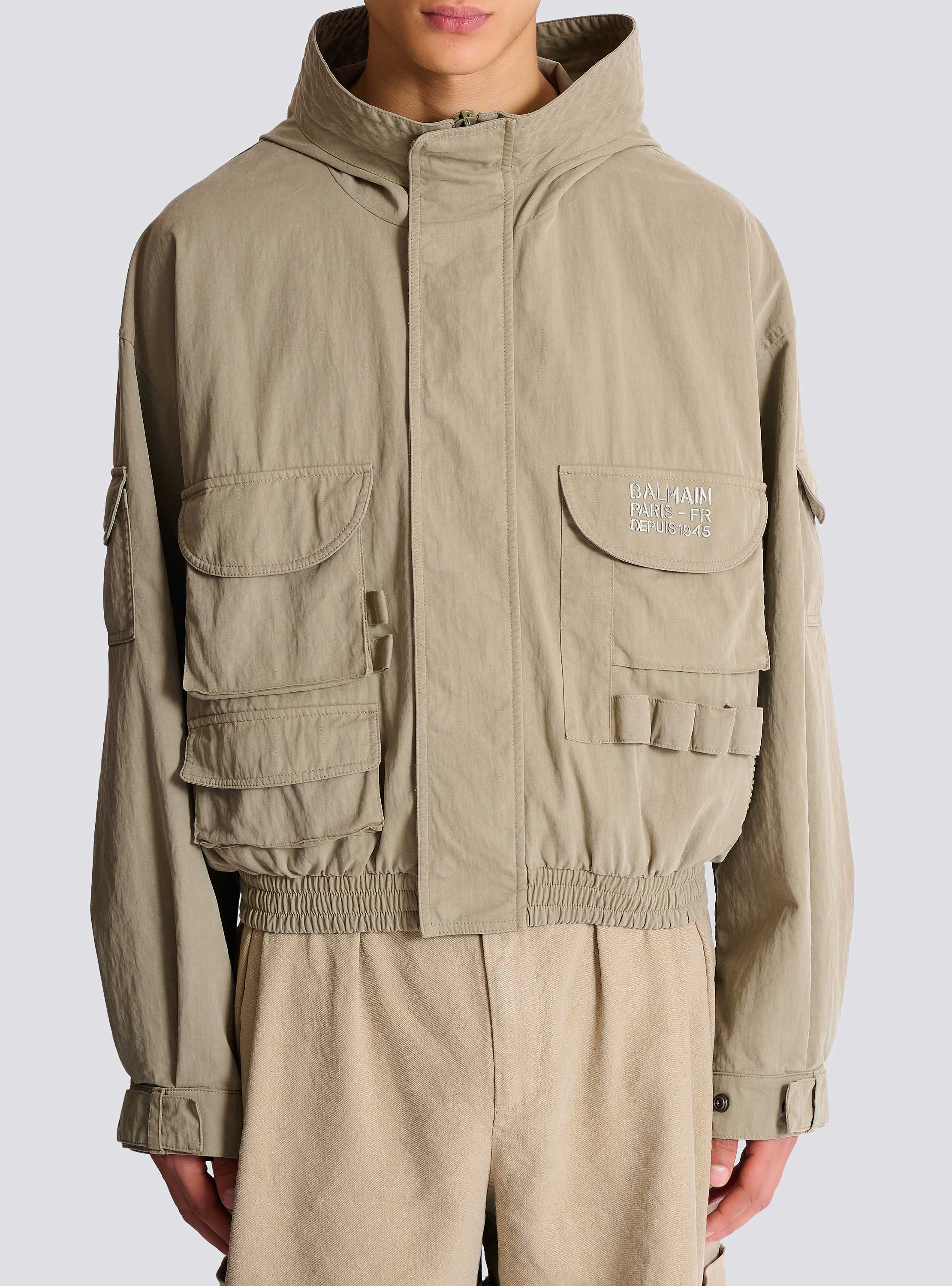 Balmain Stamp cargo jacket in vintage cotton