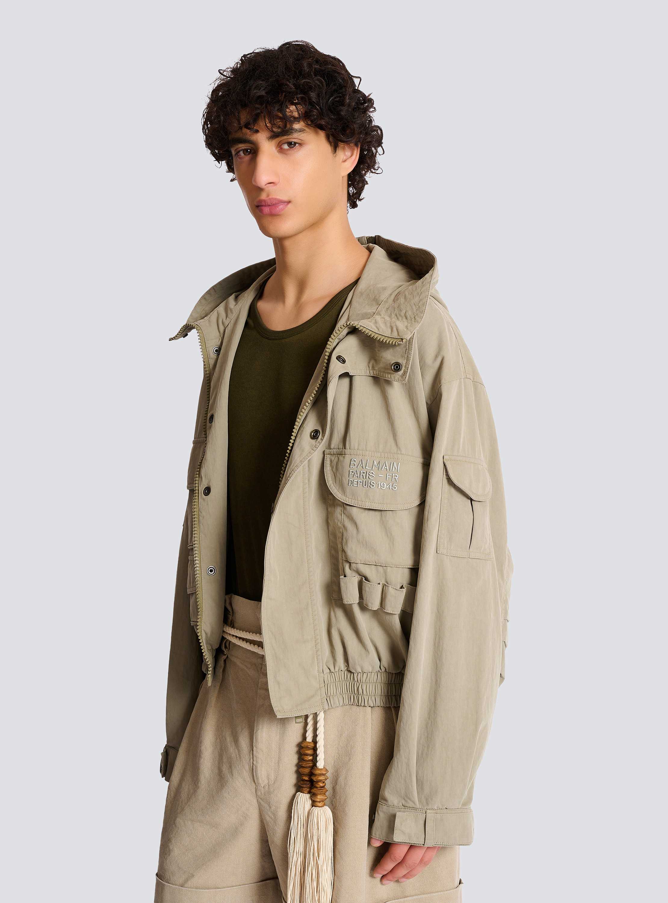 Balmain Stamp cargo jacket in vintage cotton