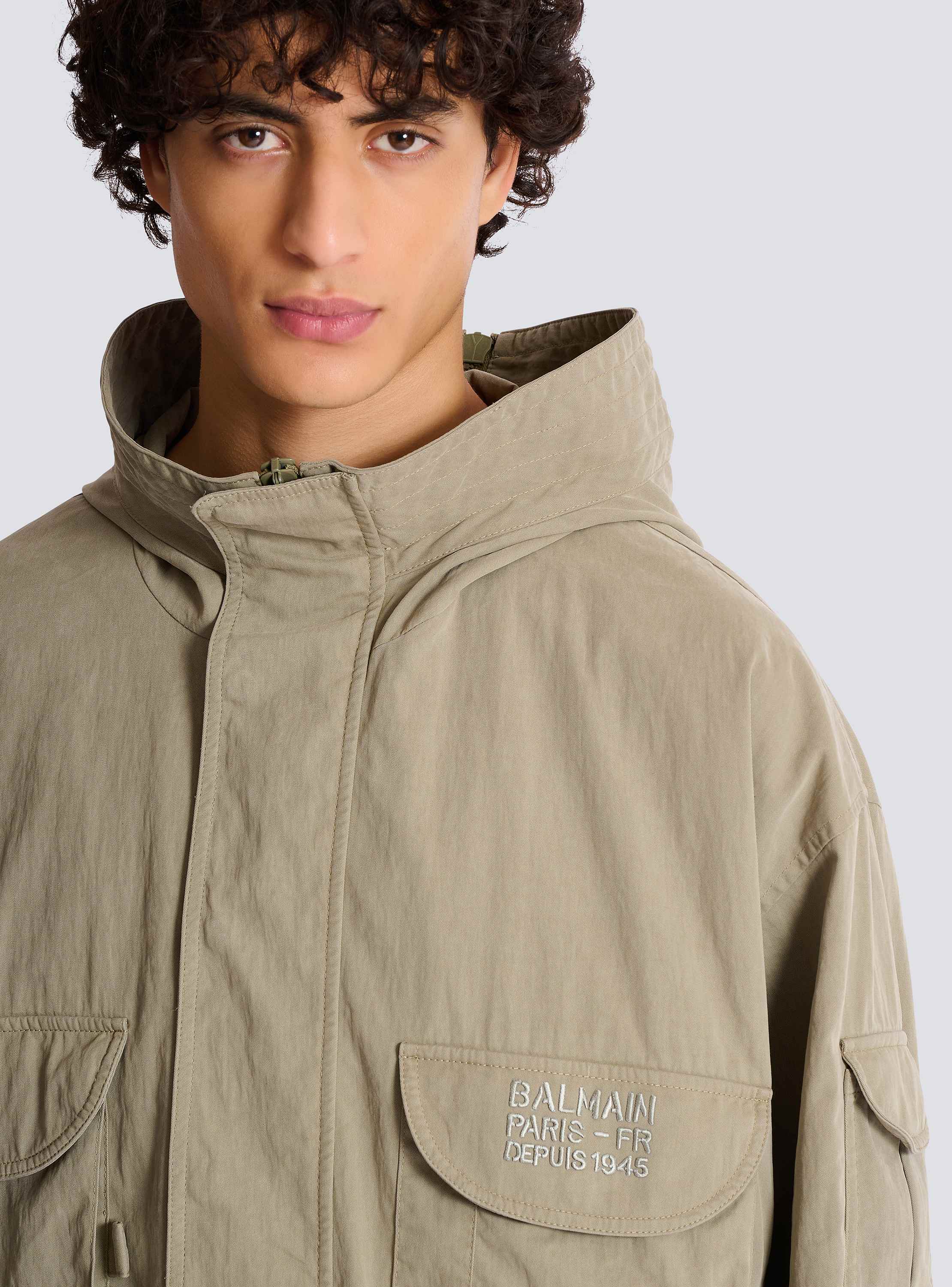 Balmain Stamp cargo jacket in vintage cotton