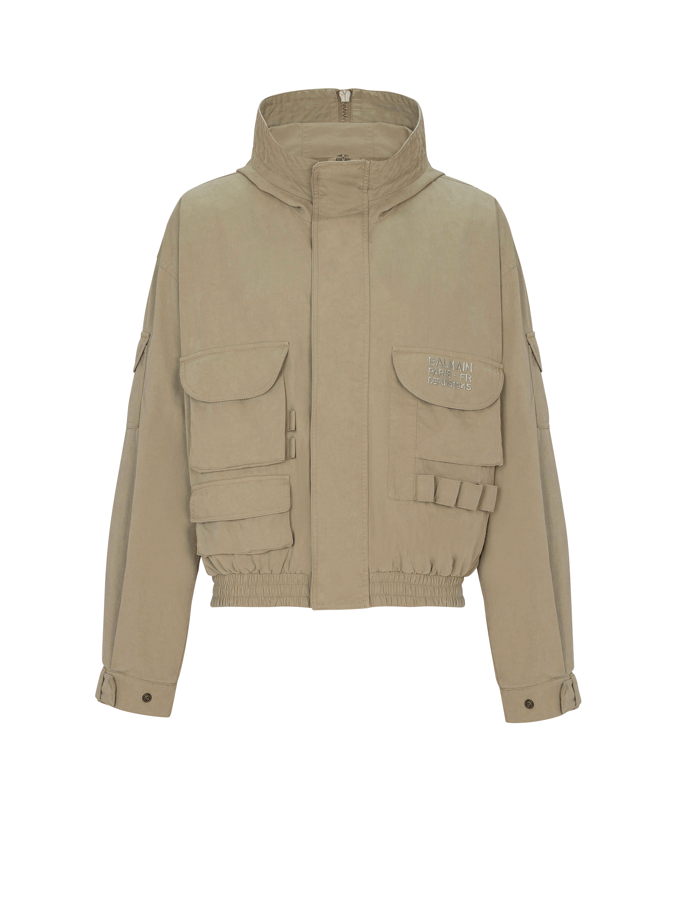 Balmain Stamp cargo jacket in vintage cotton