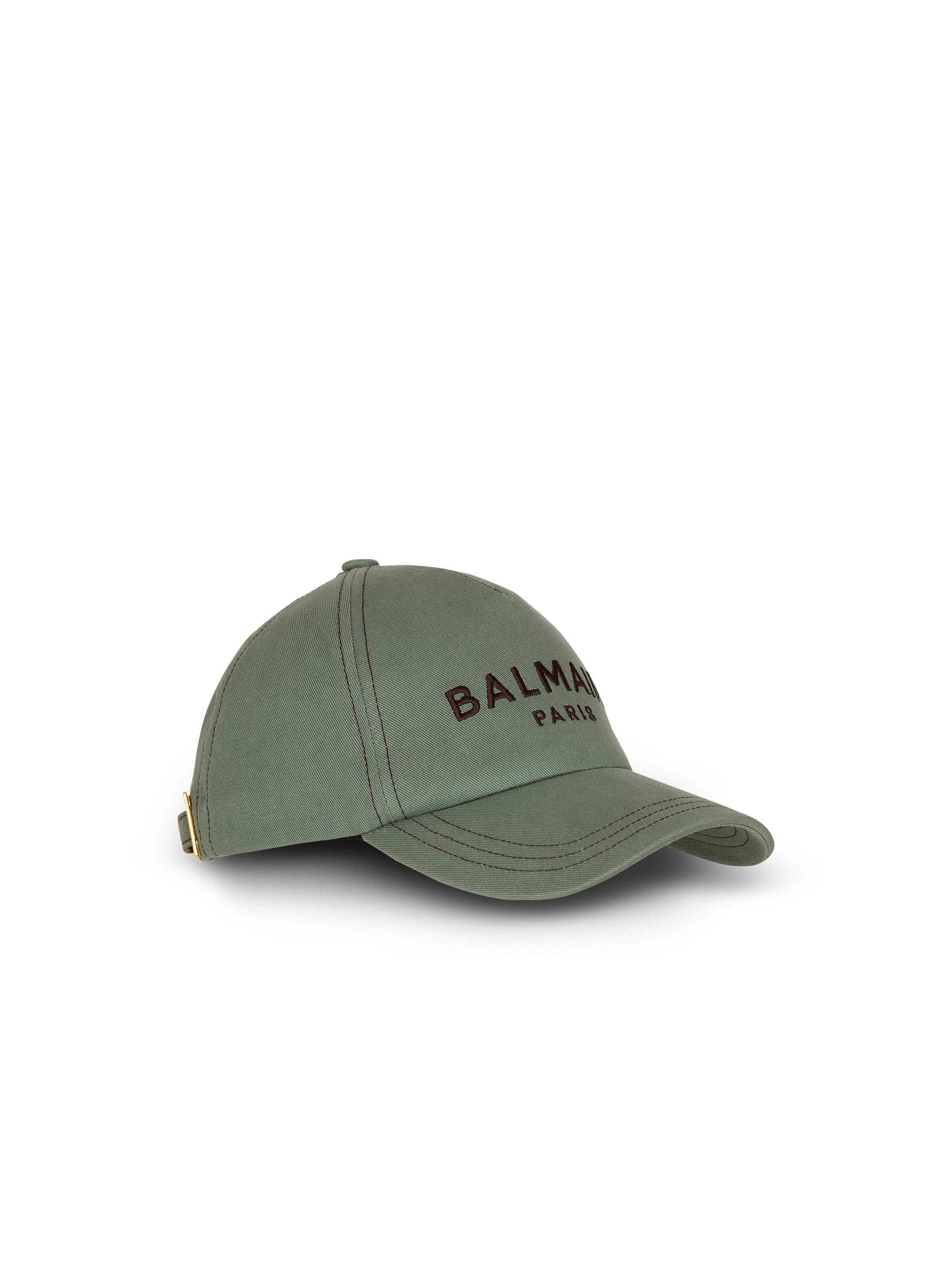 Cotton cap with Balmain Paris embroidery