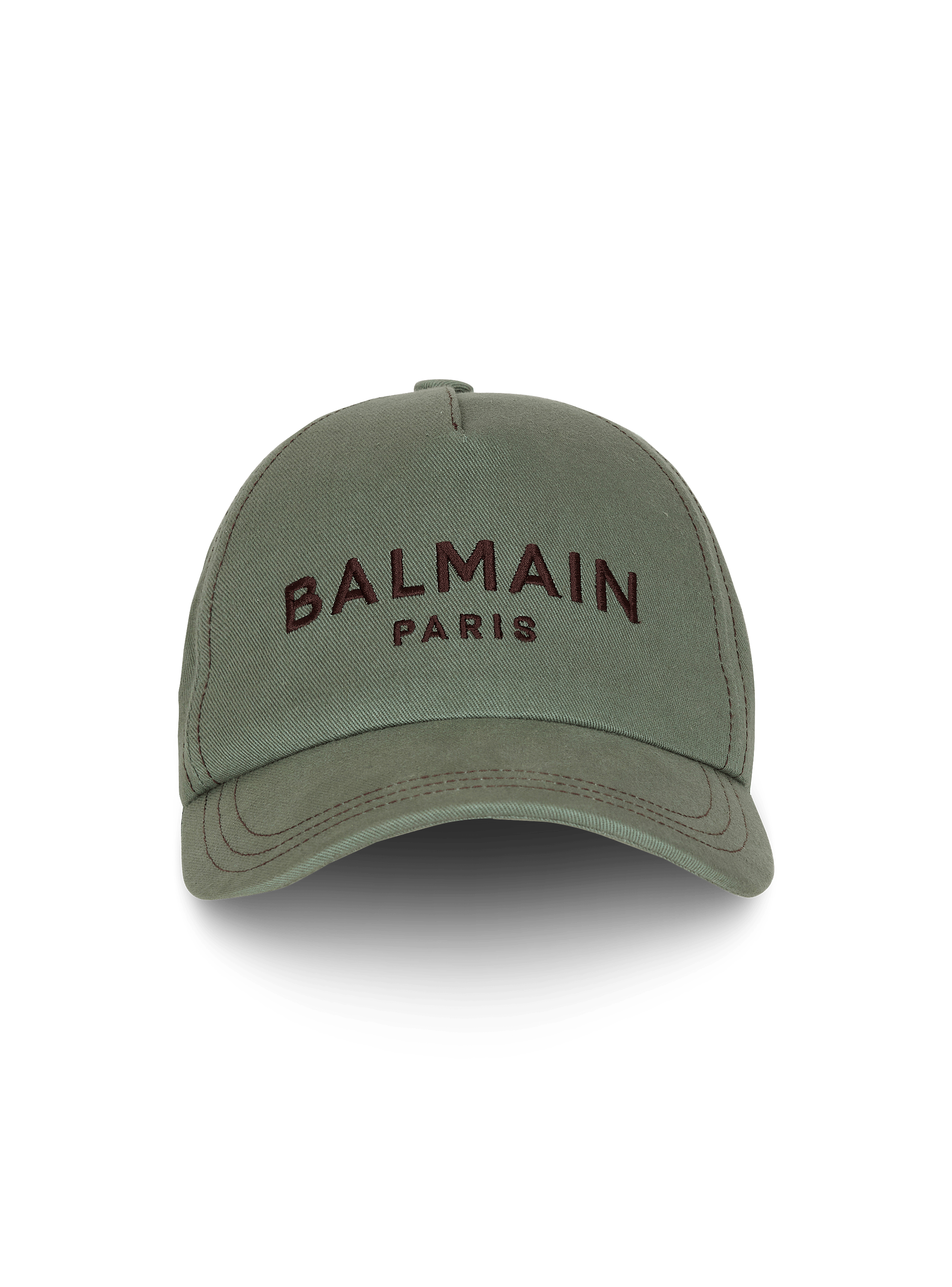 Cotton cap with Balmain Paris embroidery