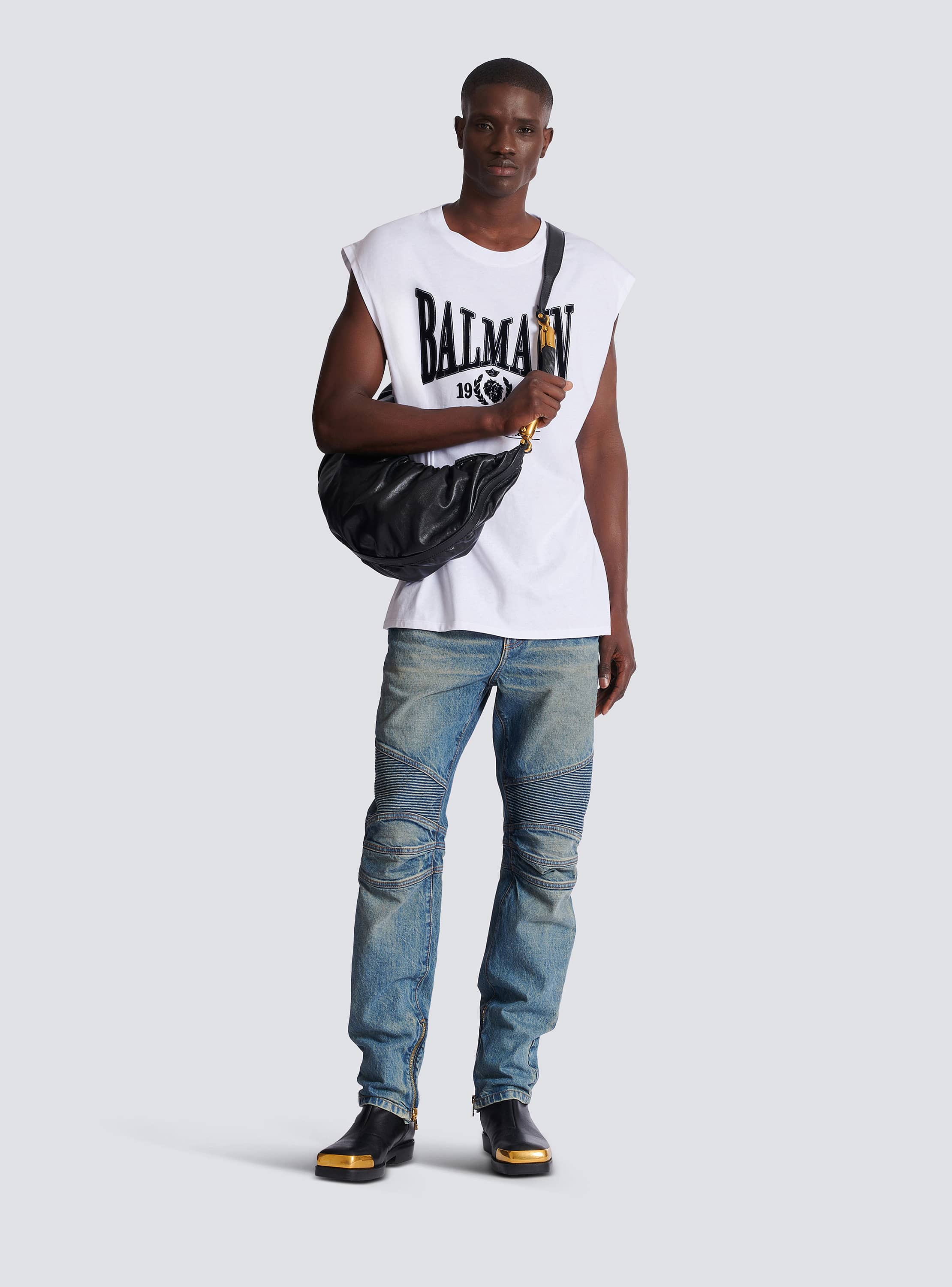 Relaxed printed tank top