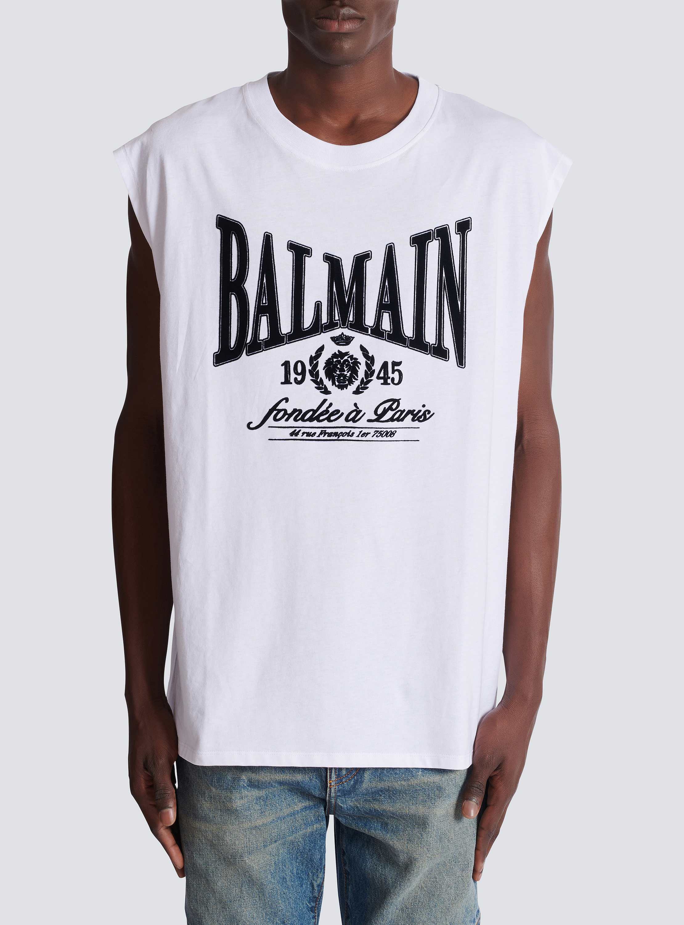 Relaxed printed tank top