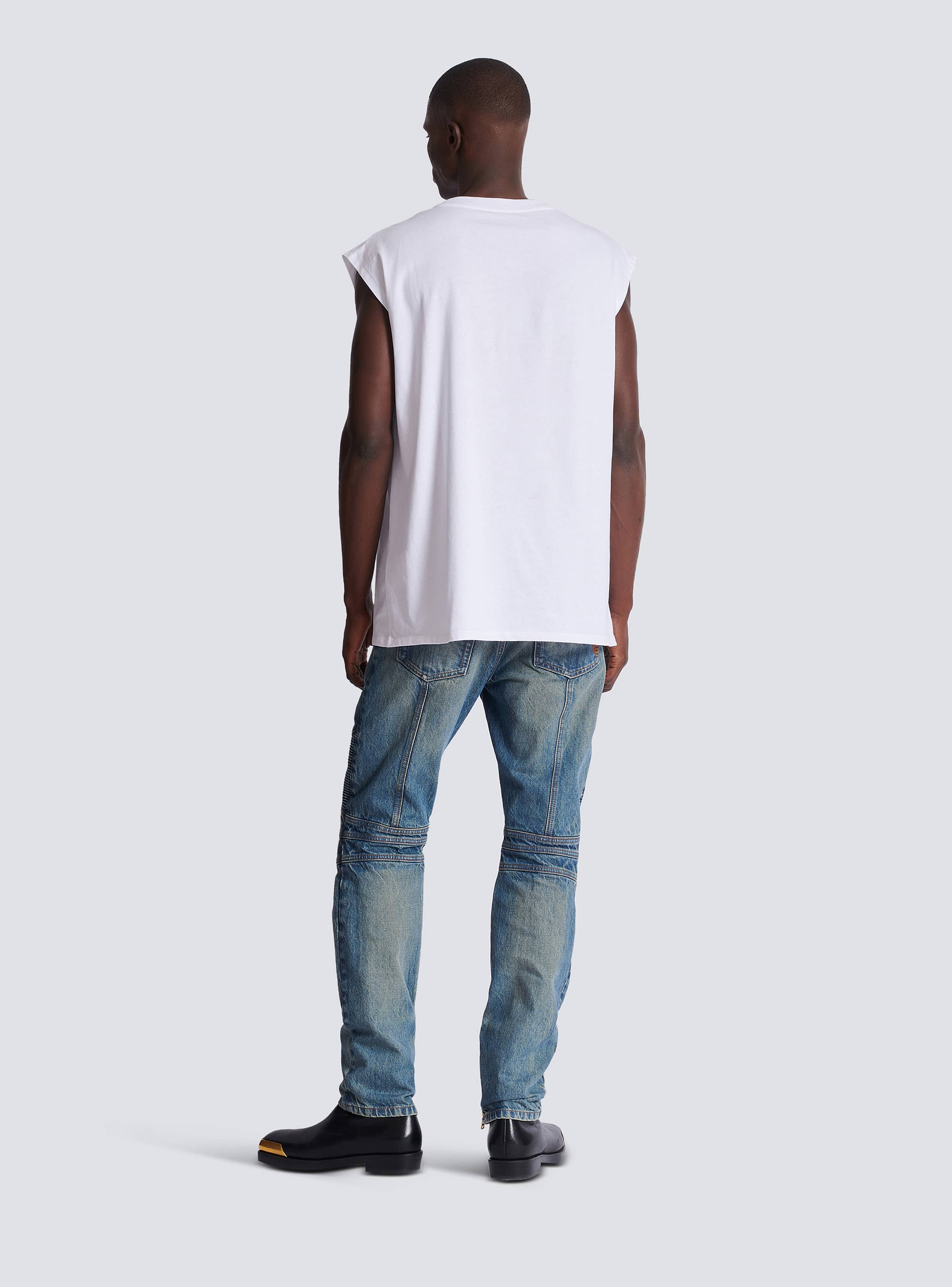 Relaxed printed tank top