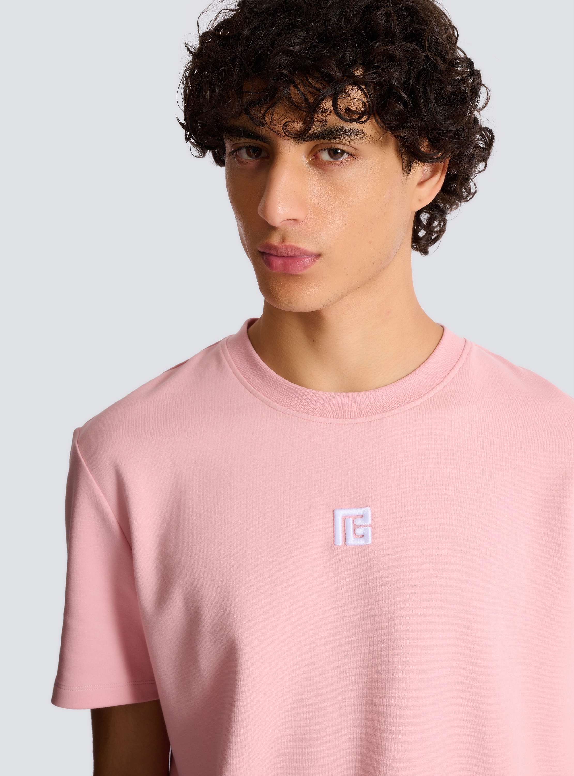 T-shirt with embroidered logo