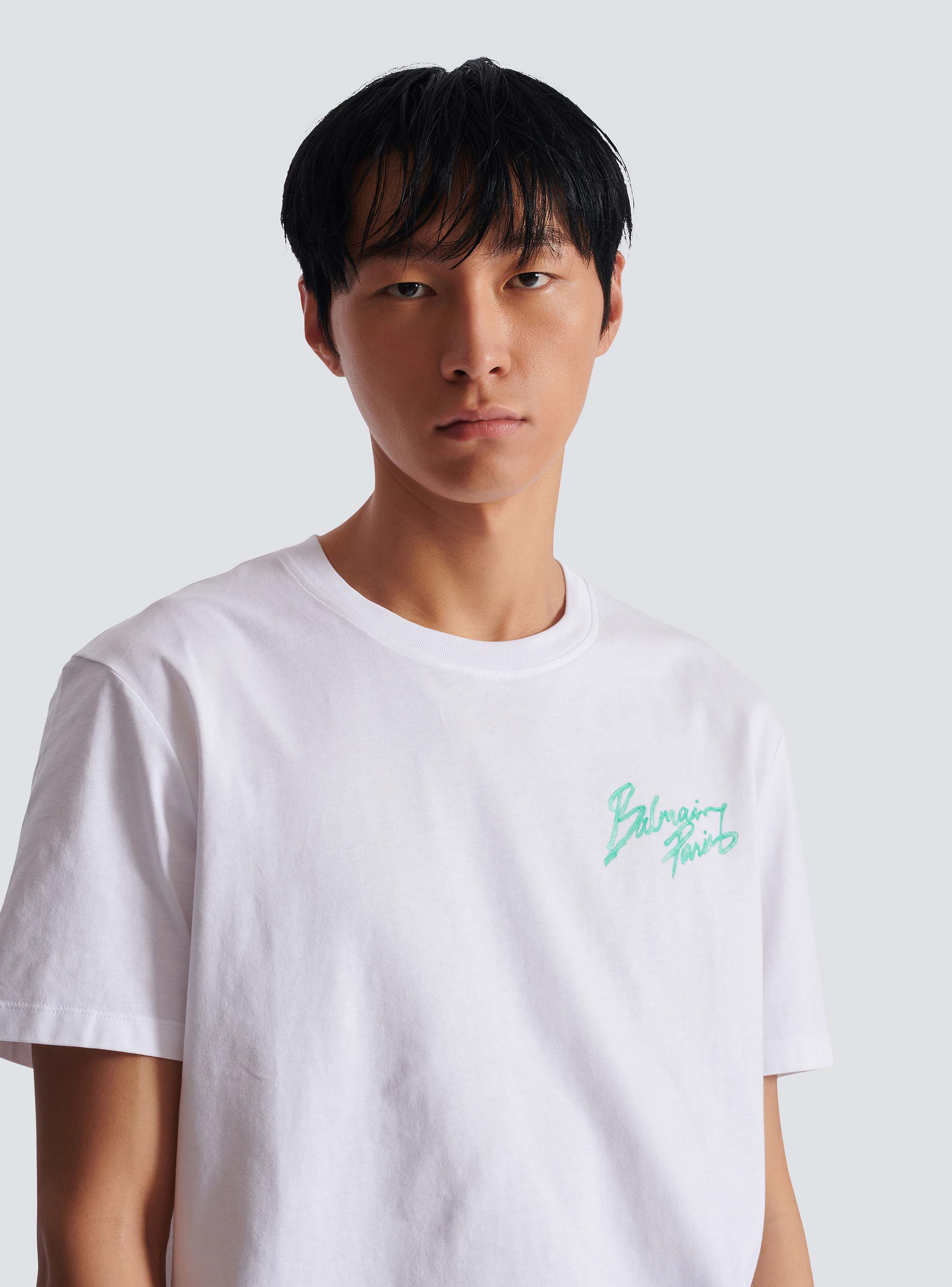 T-shirt with Balmain Paris Brush print