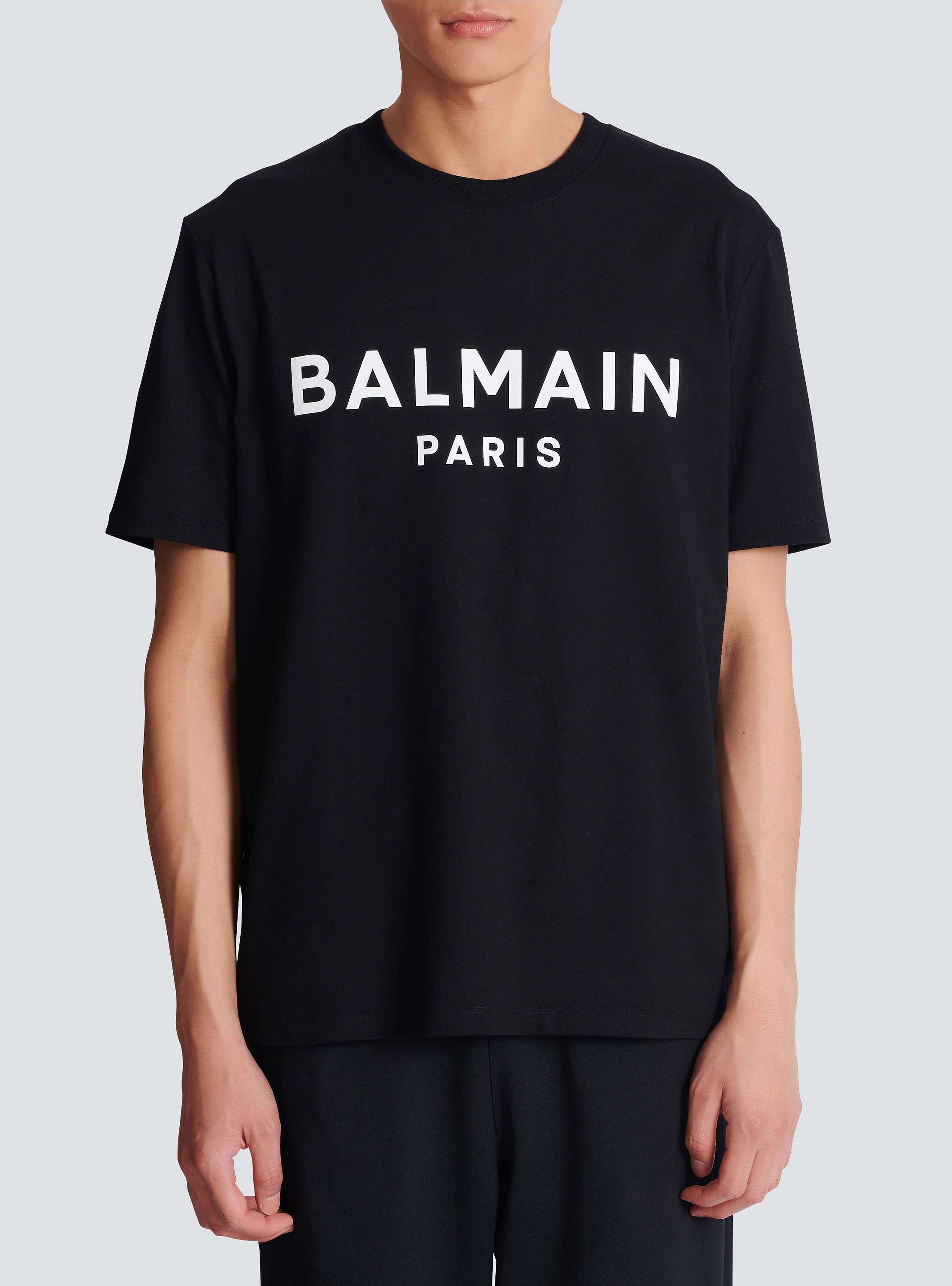 T-shirt with Balmain Paris print