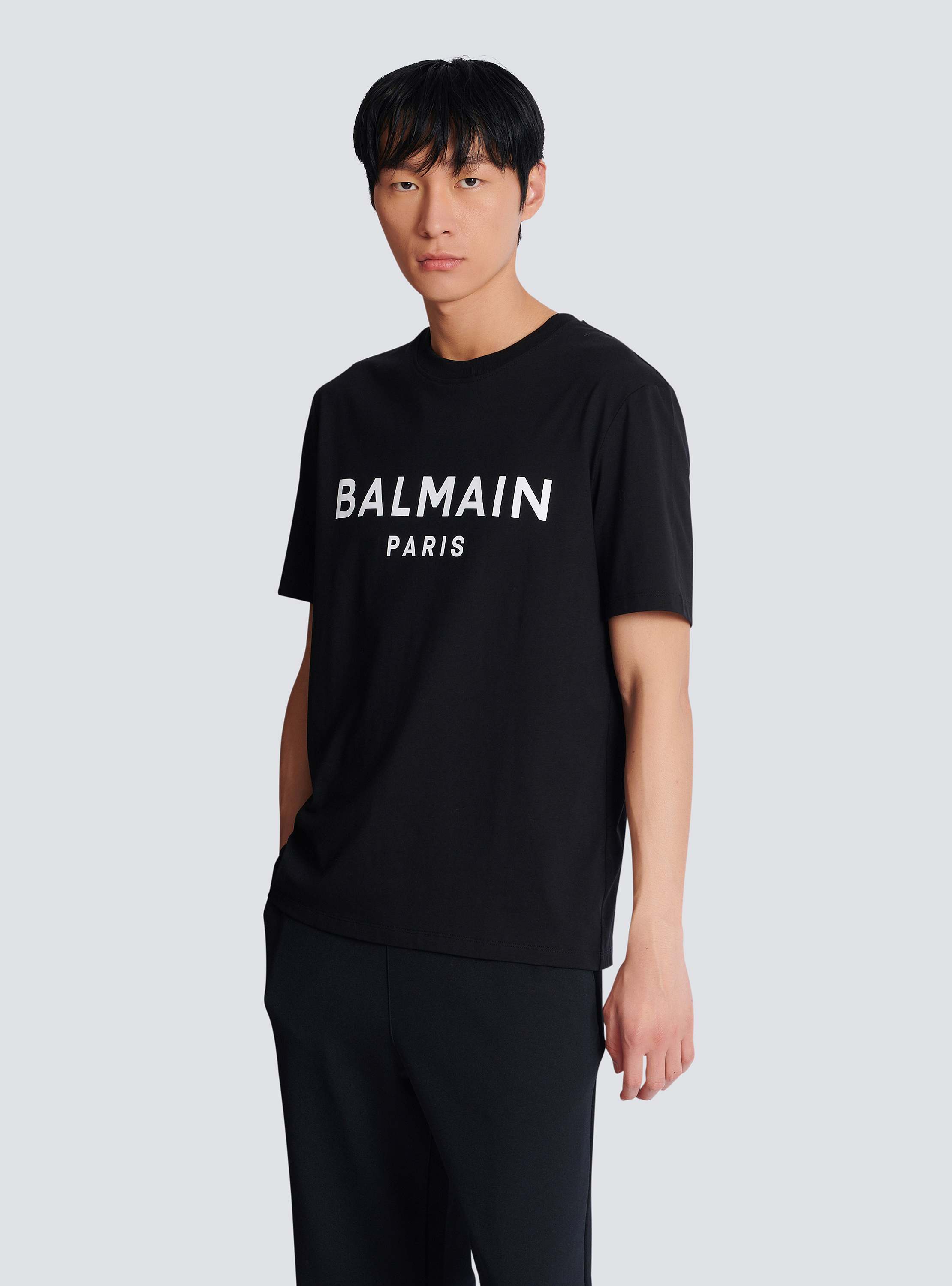 T-shirt with Balmain Paris print