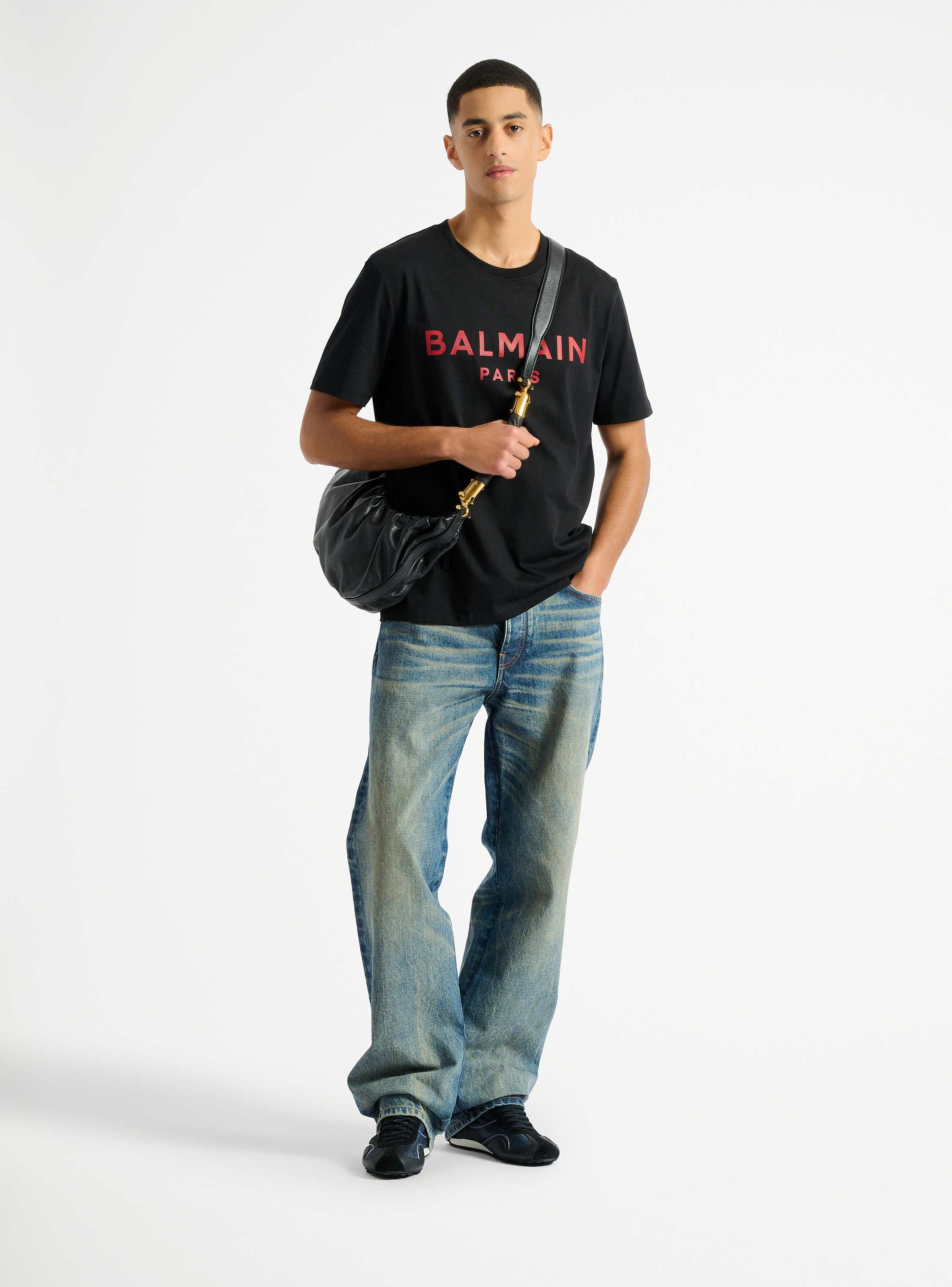 T-shirt with Balmain Paris print