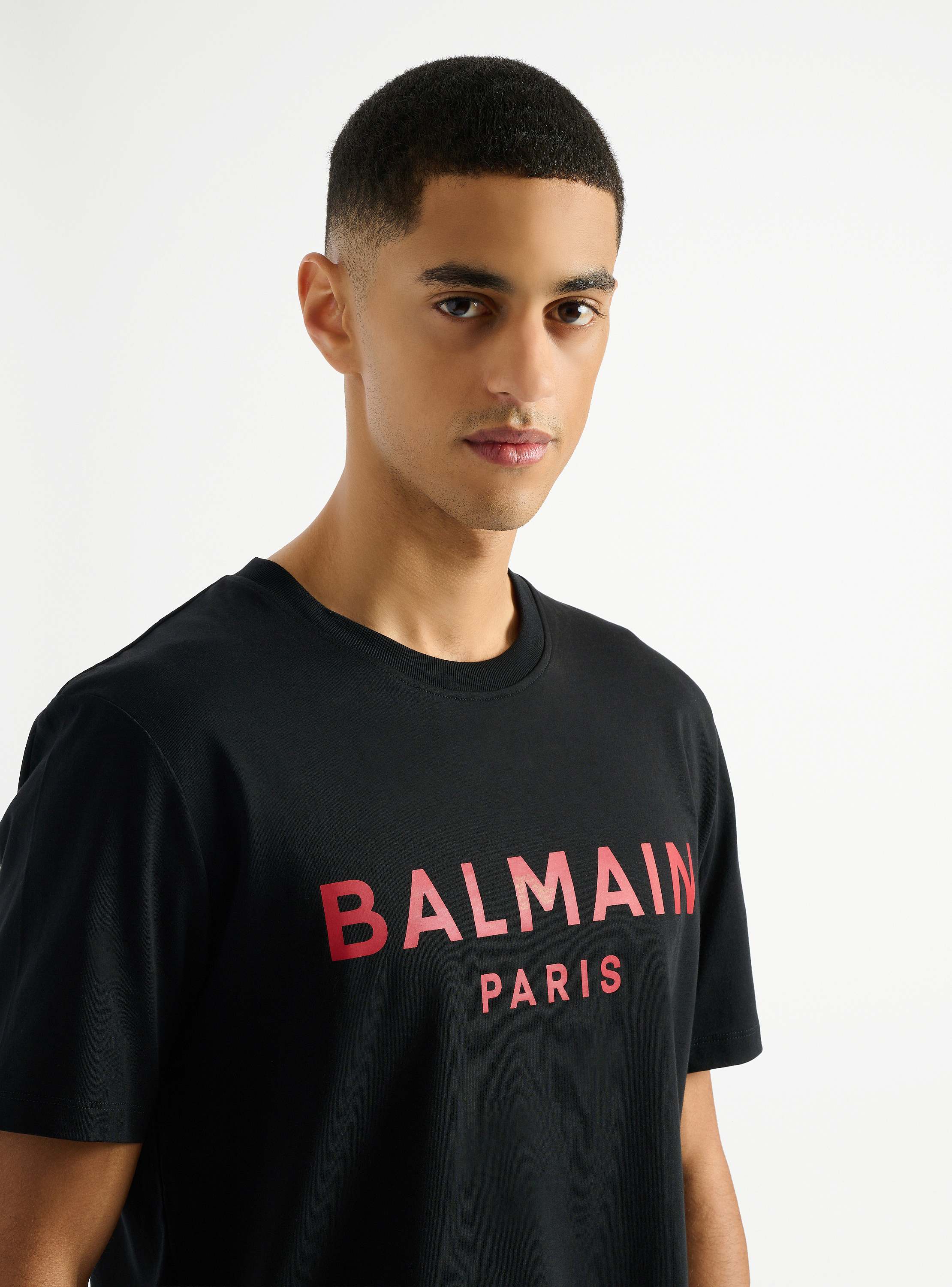 T-shirt with Balmain Paris print
