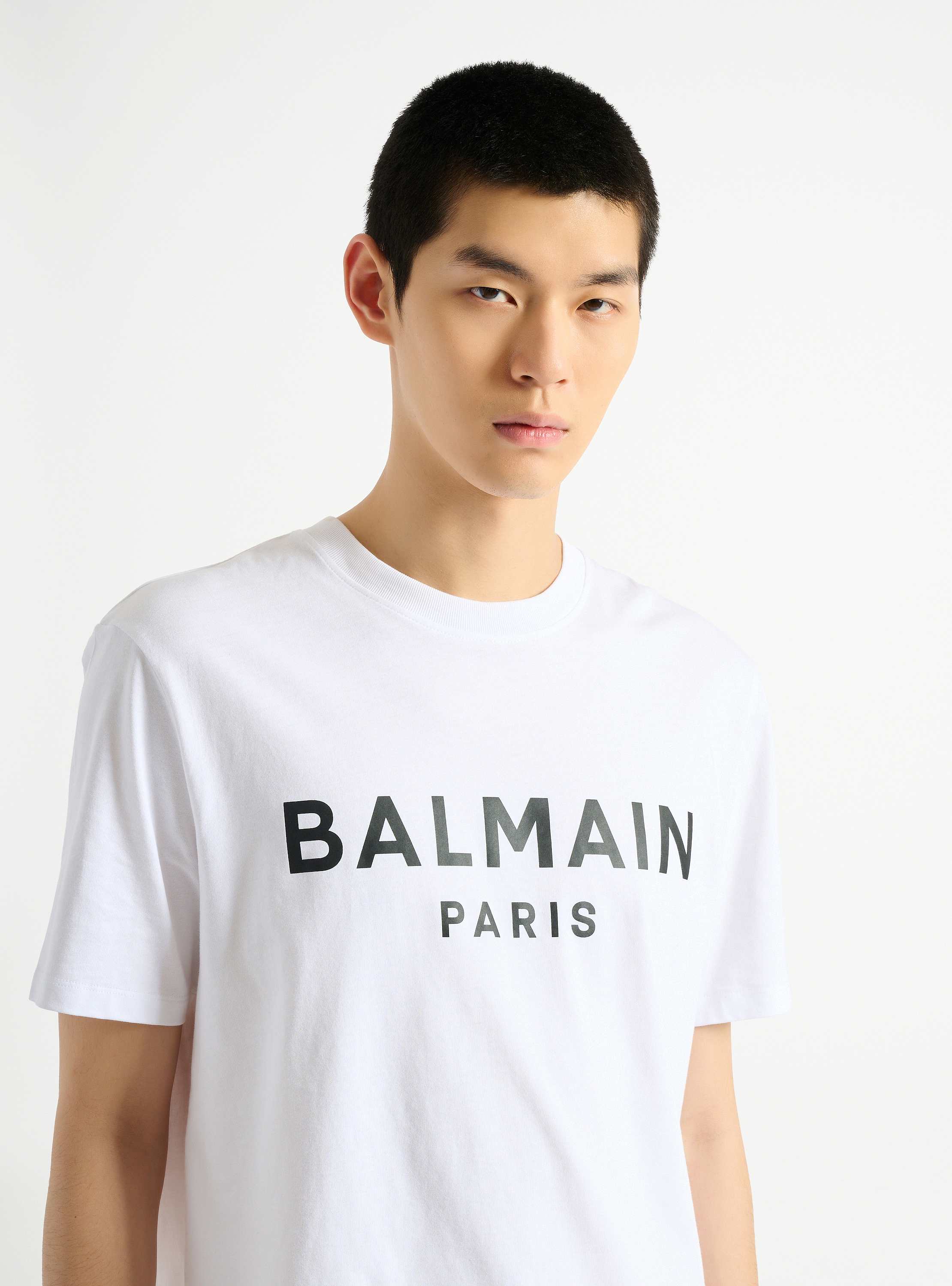 T-shirt imprim&eacute; Balmain paris