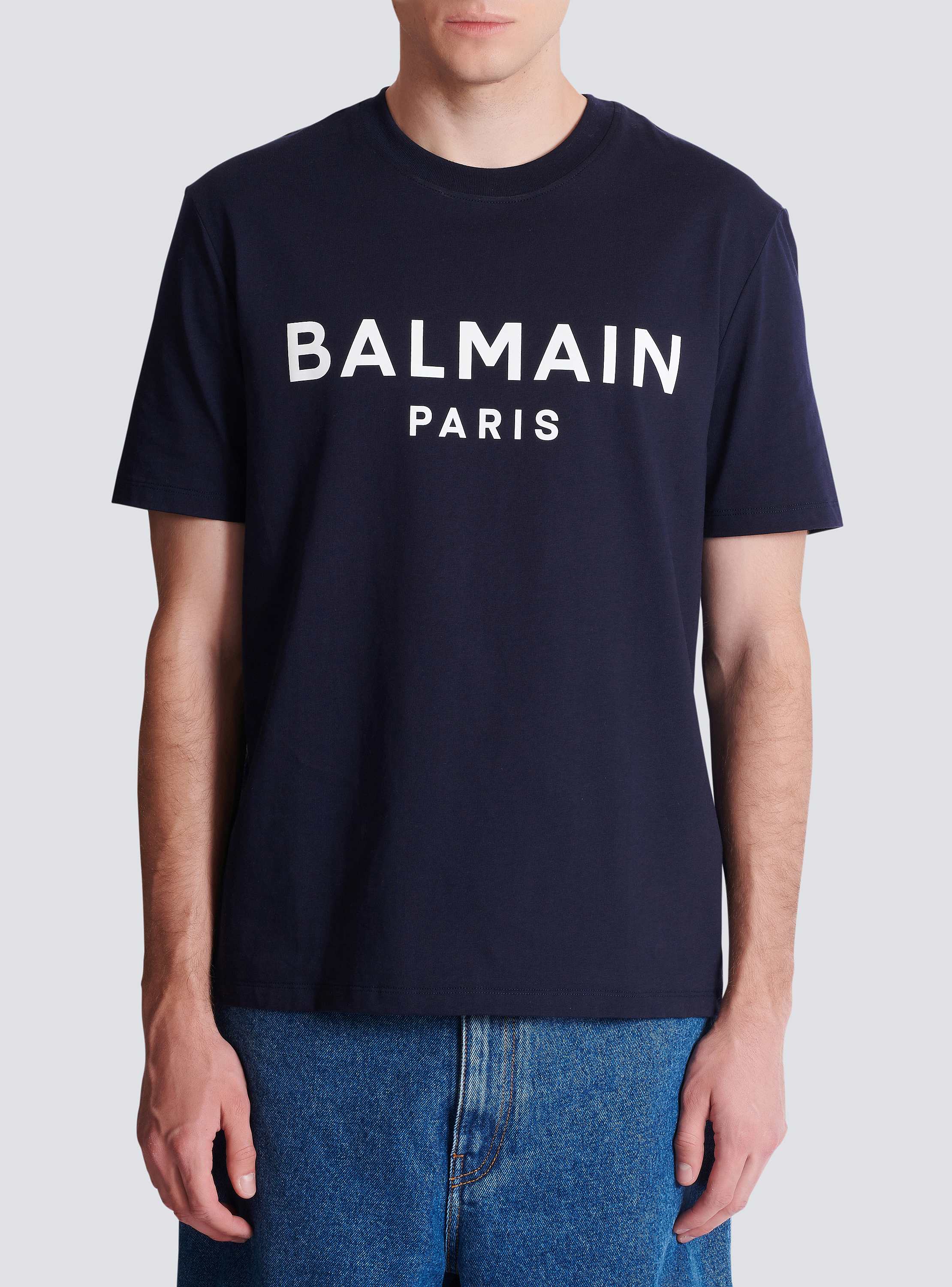 T-shirt with Balmain Paris print