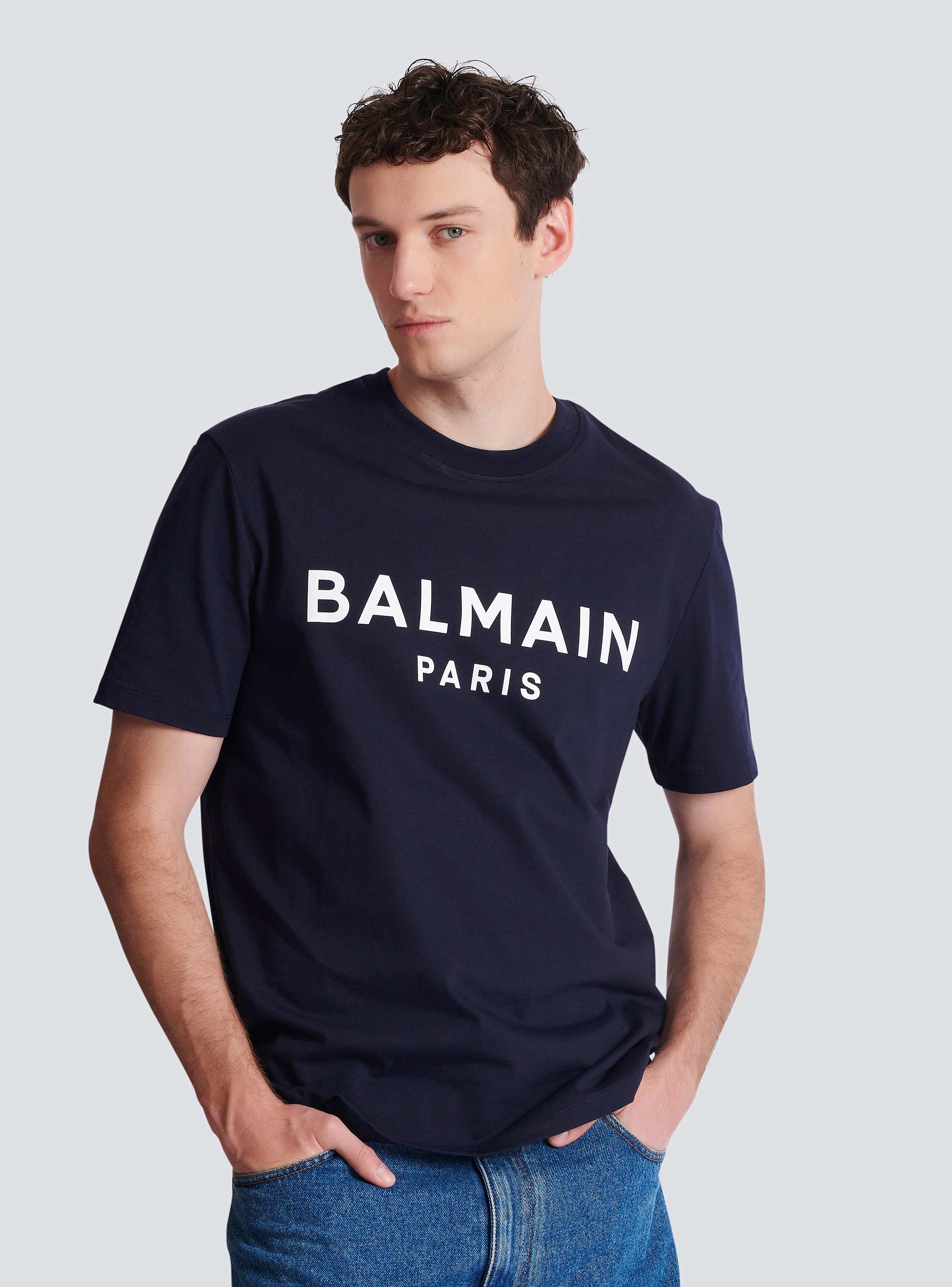 T-shirt with Balmain Paris print