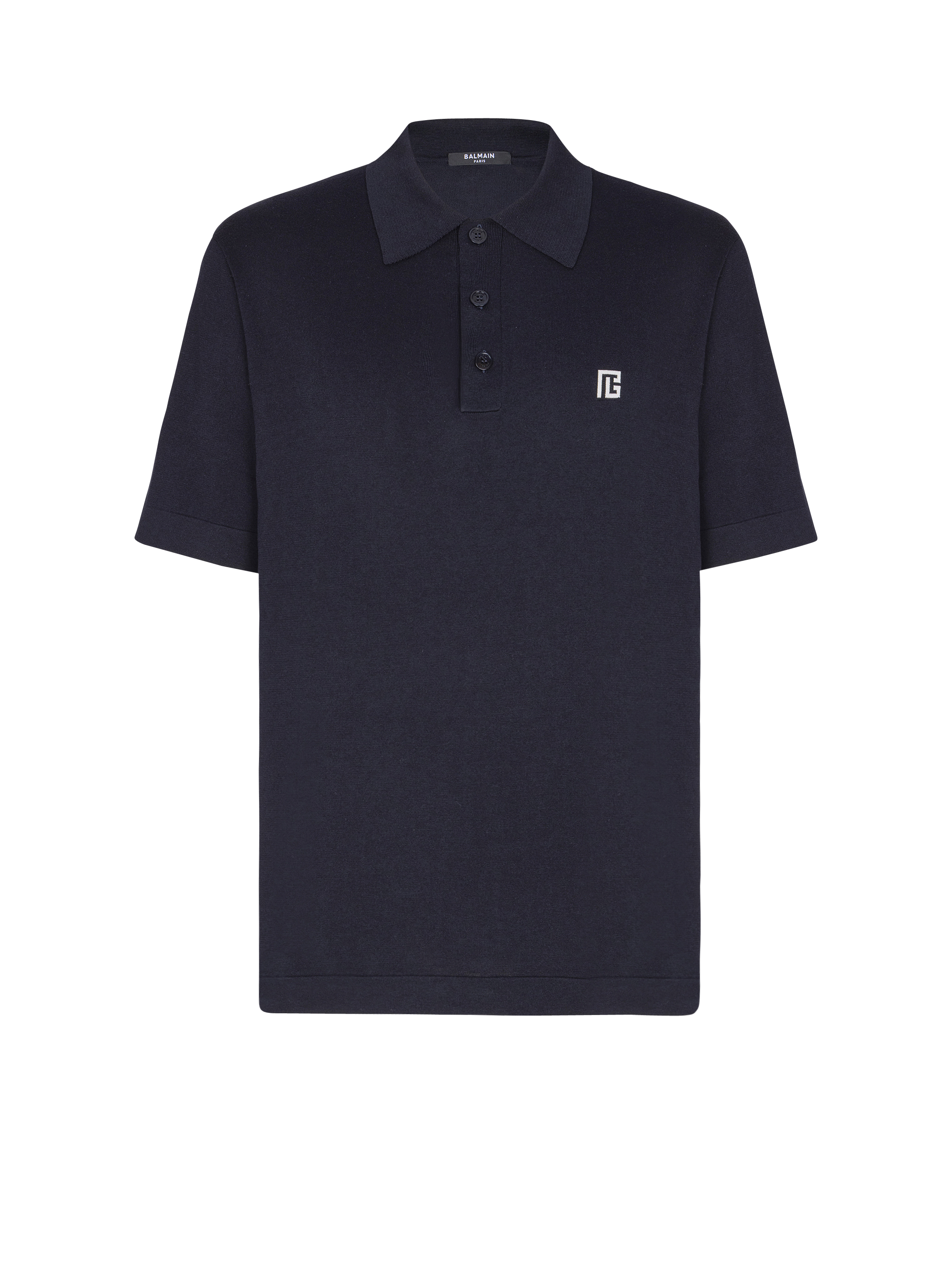 Embroidered cotton polo
