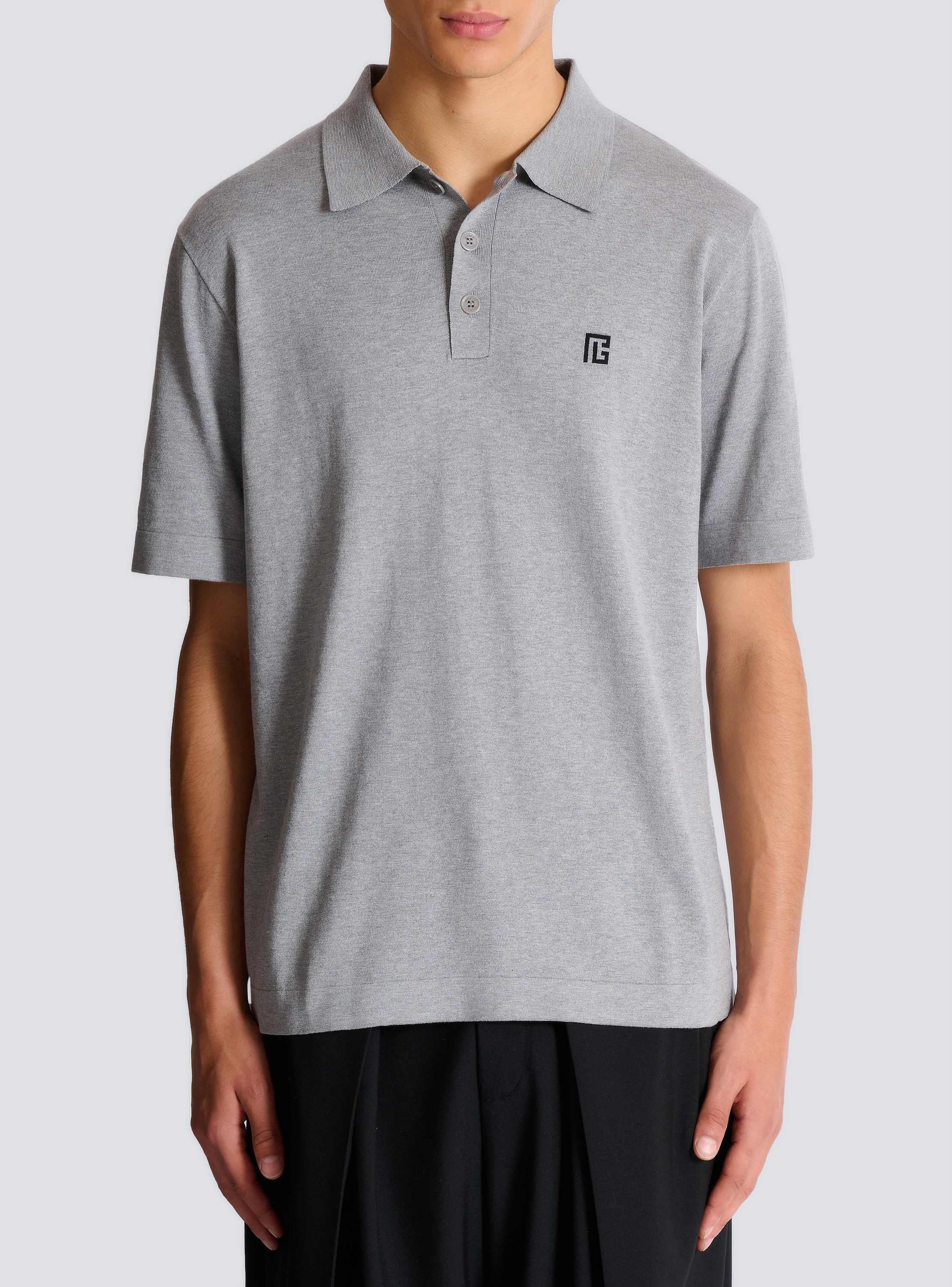 Embroidered cotton polo