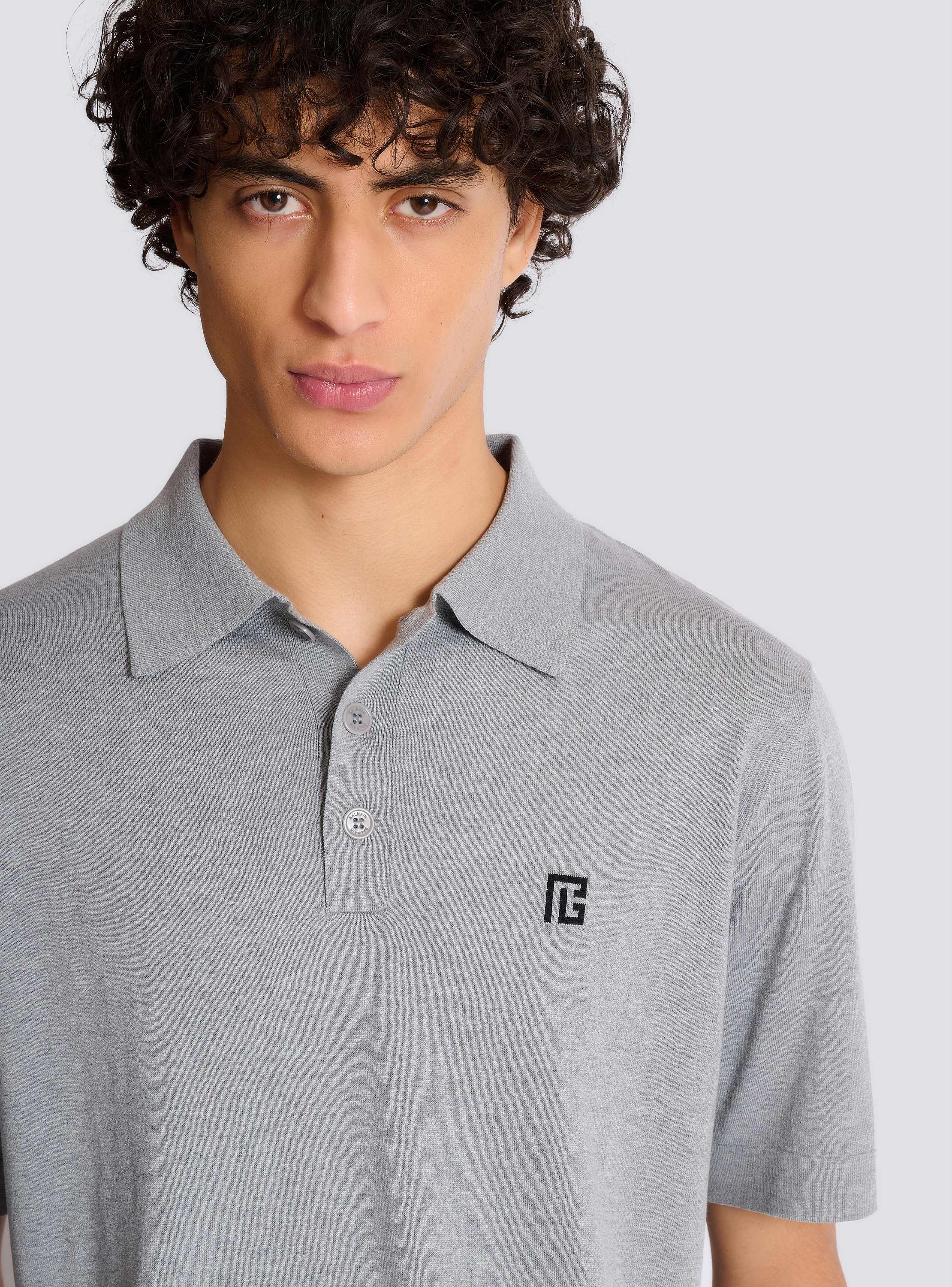 Embroidered cotton polo