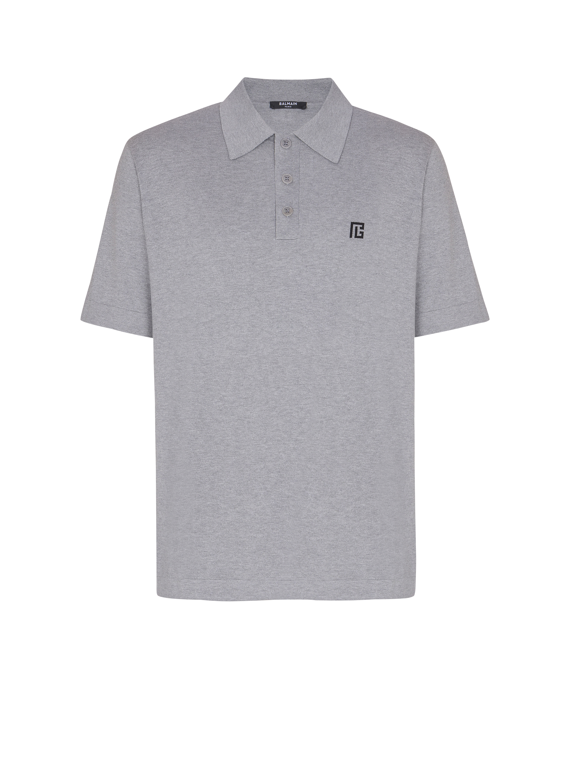 Embroidered cotton polo