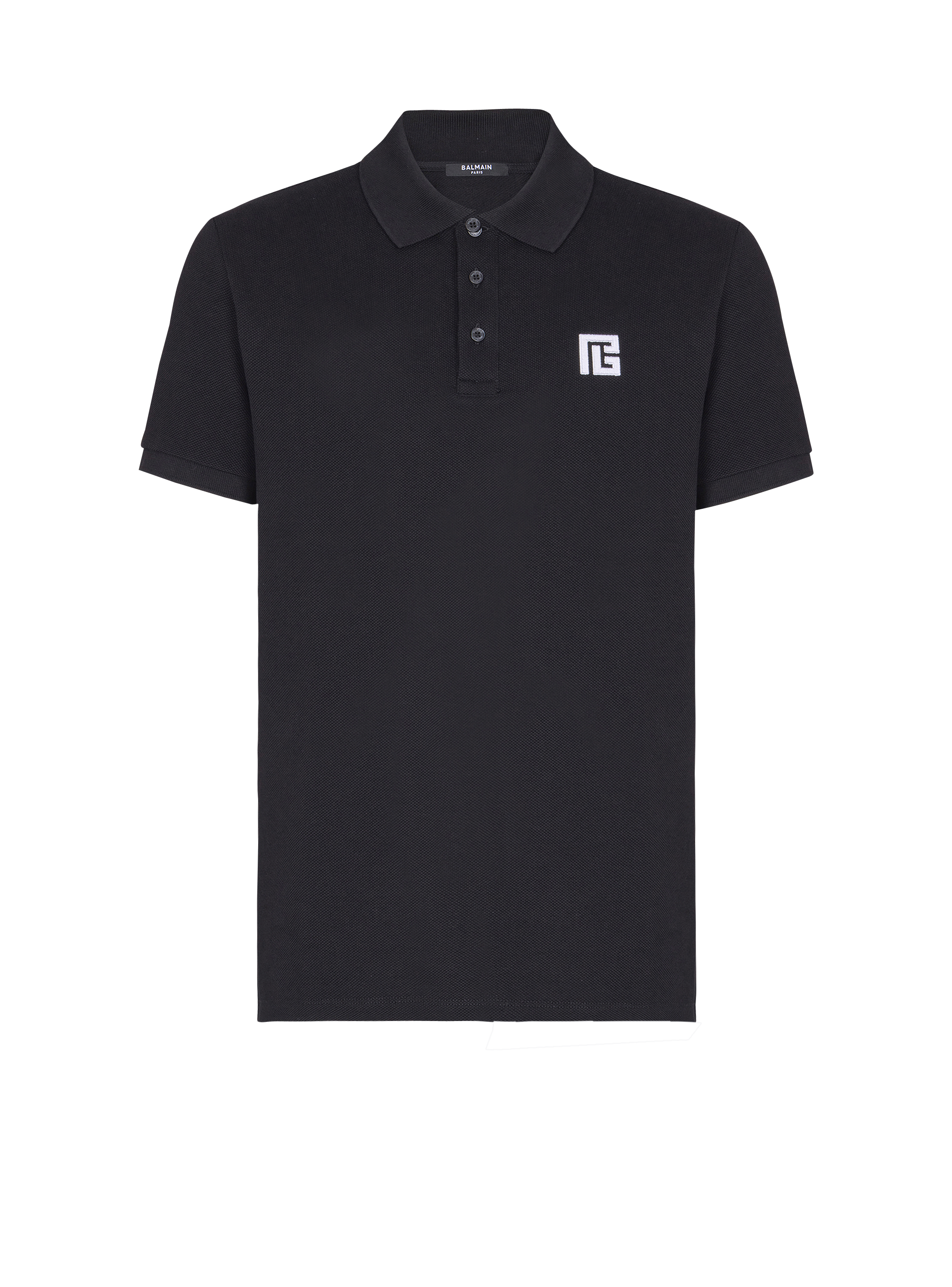 Embroidered cotton polo