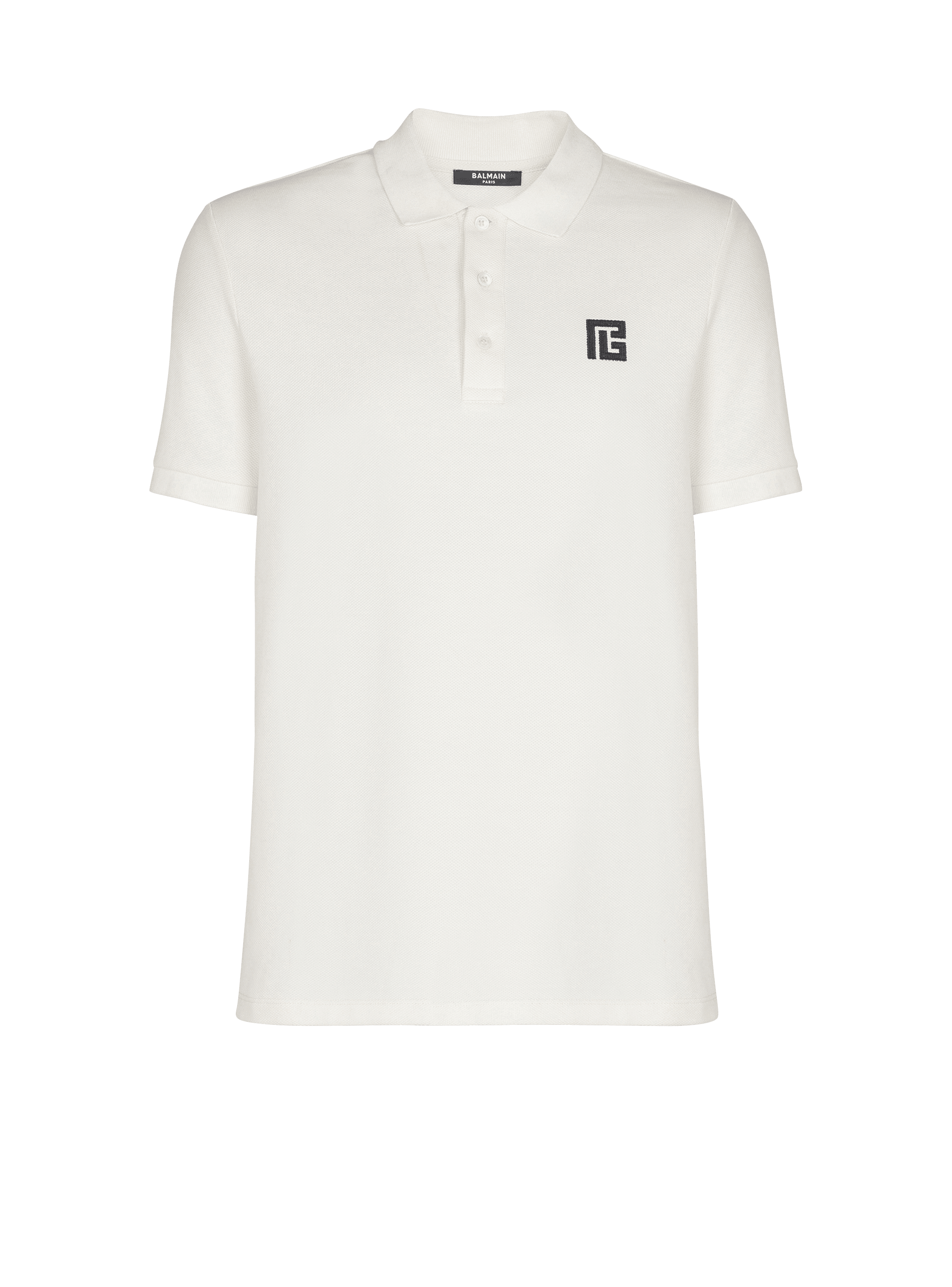 Embroidered cotton polo