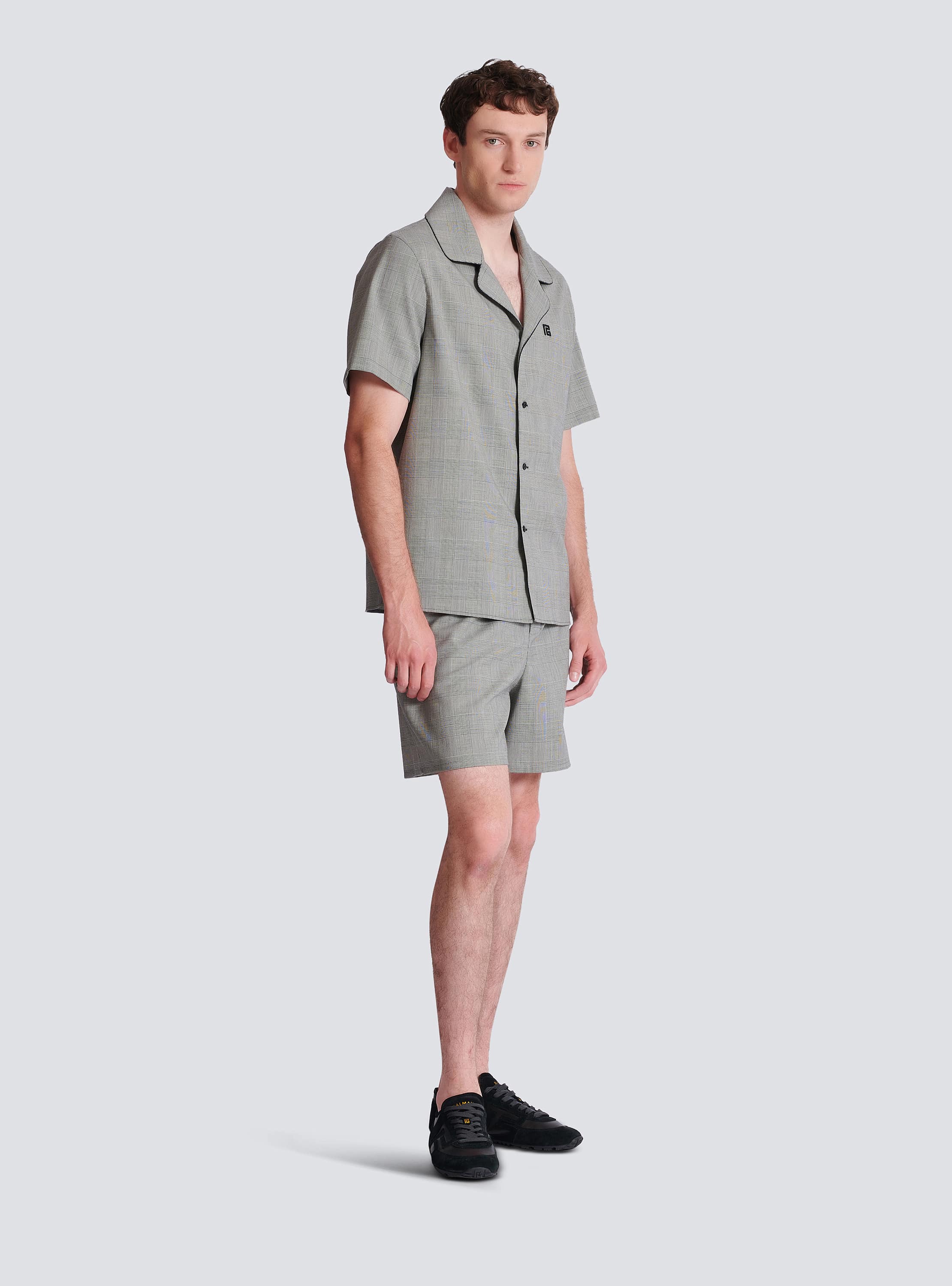 Short-sleeved Prince of Wales shirt