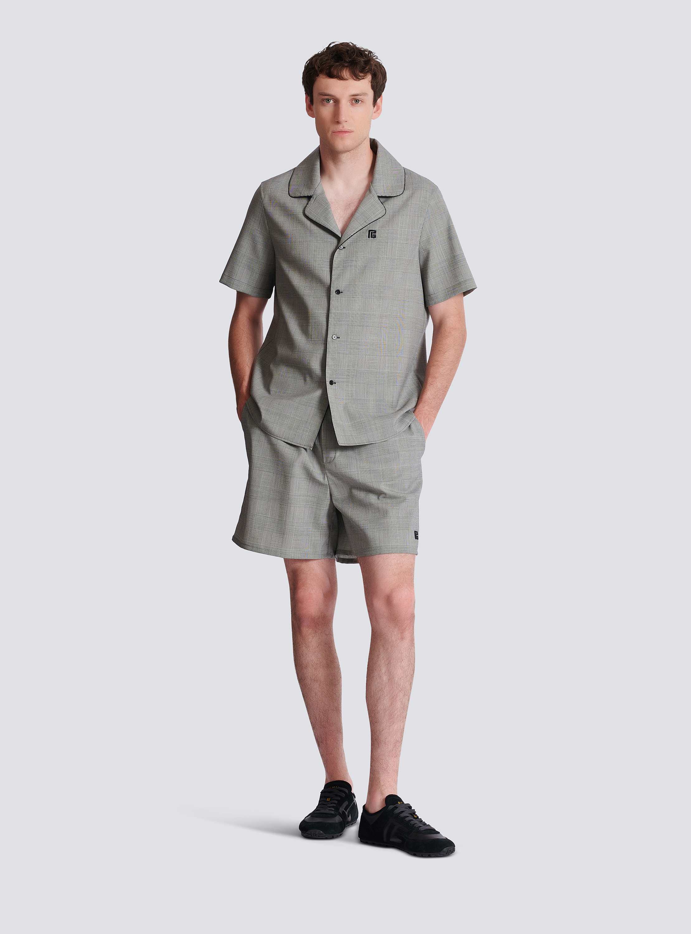 Short-sleeved Prince of Wales shirt