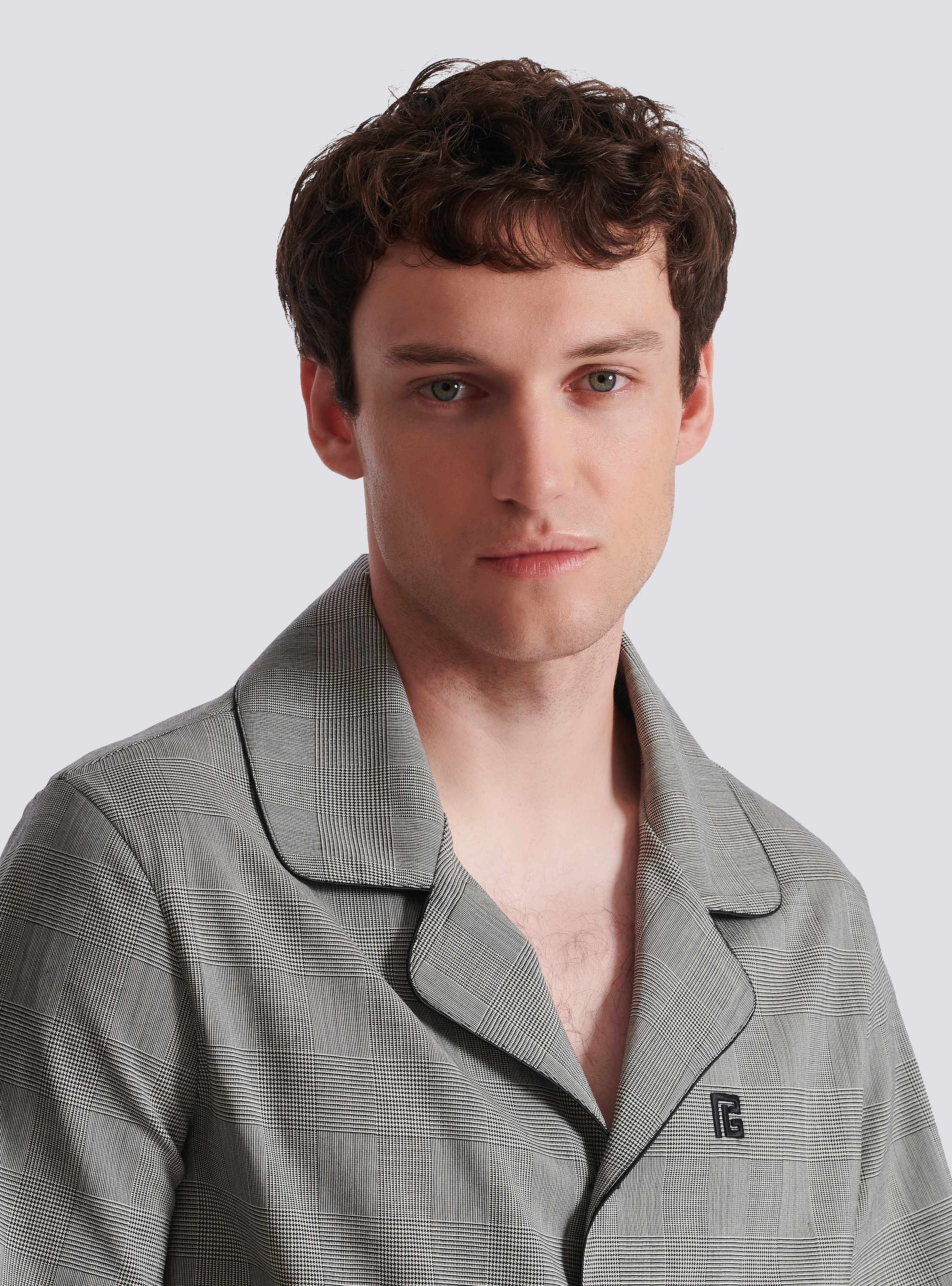 Short-sleeved Prince of Wales shirt