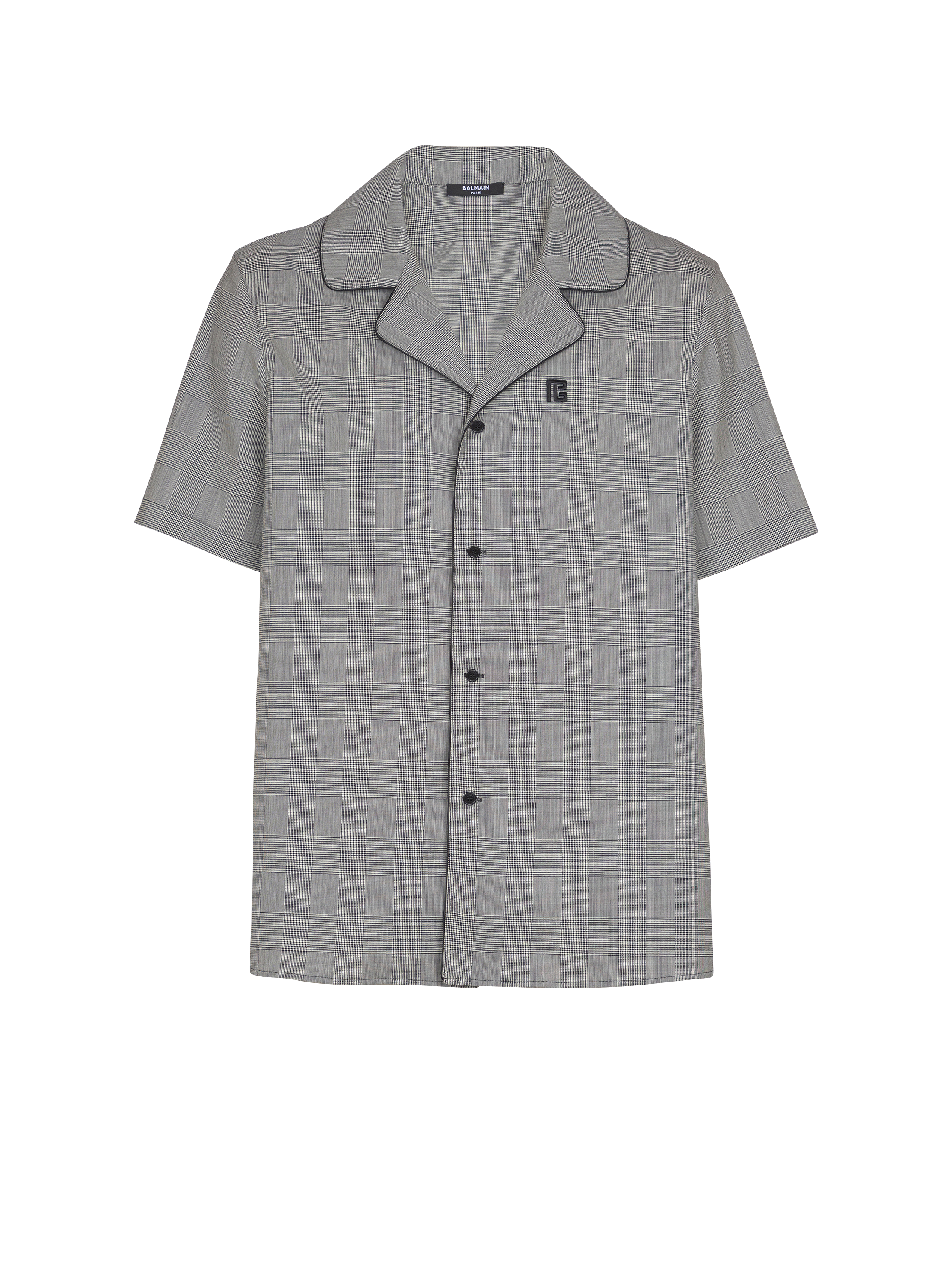 Short-sleeved Prince of Wales shirt