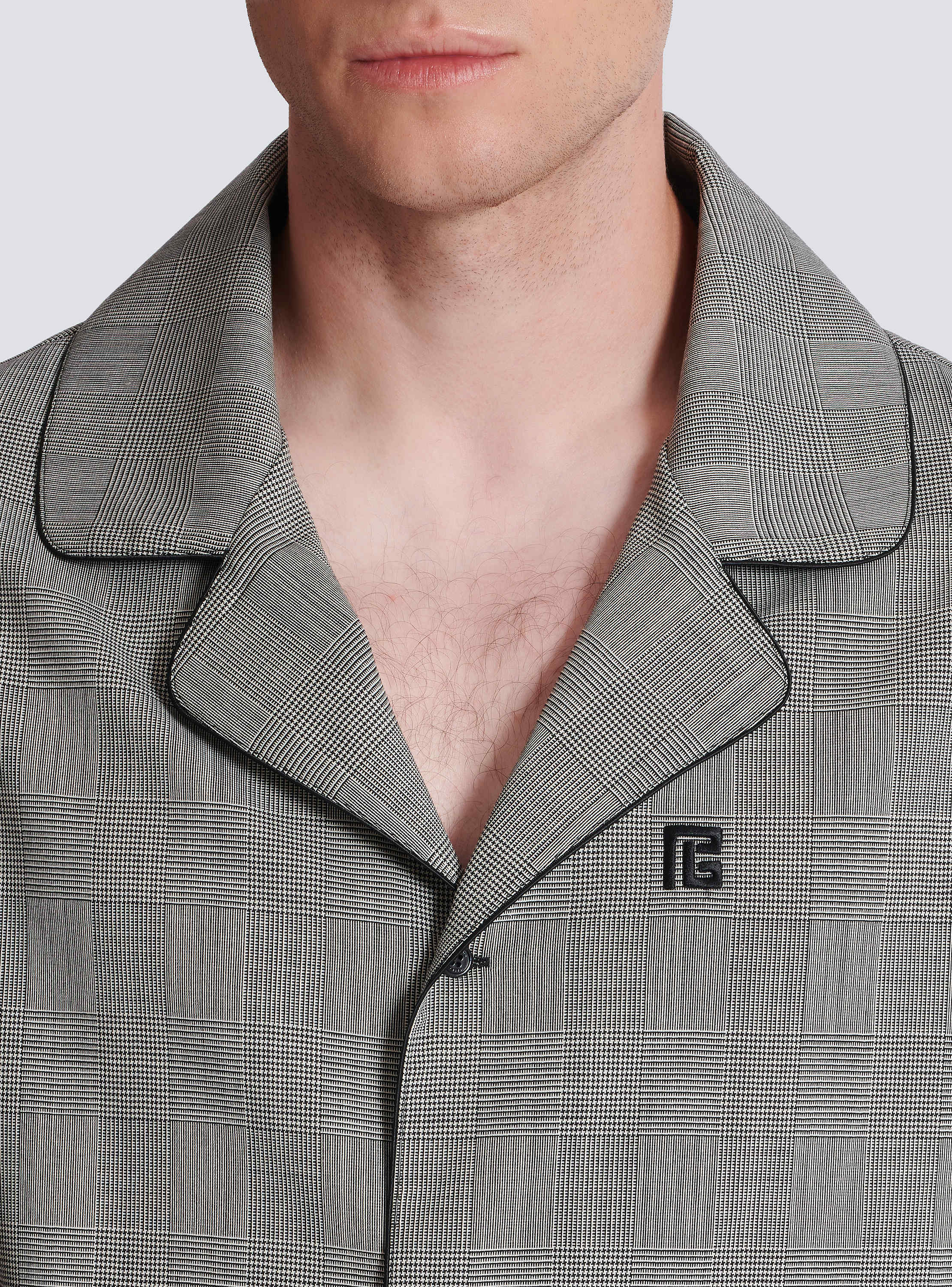 Short-sleeved Prince of Wales shirt