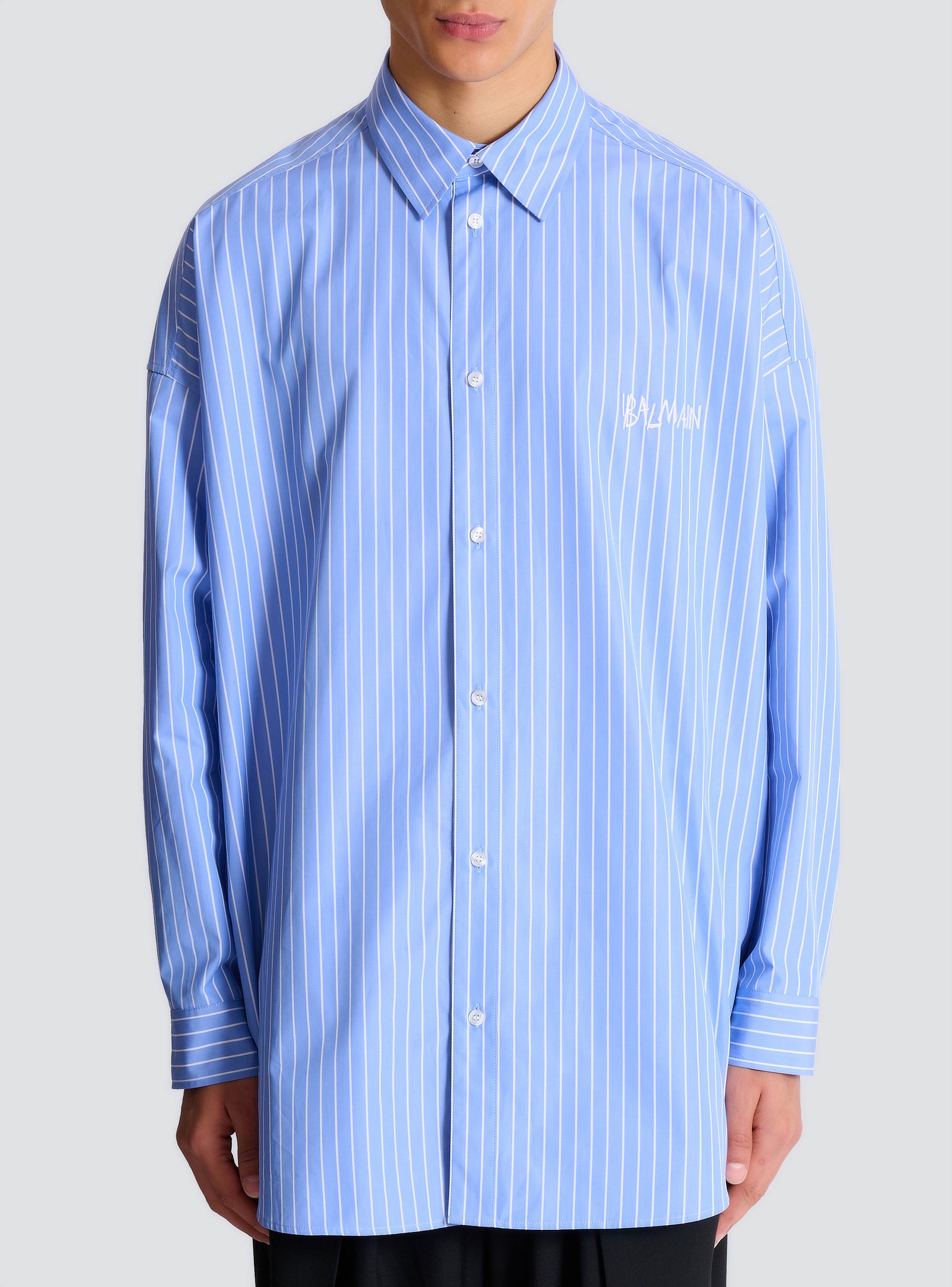 Relaxed shirt with stripes