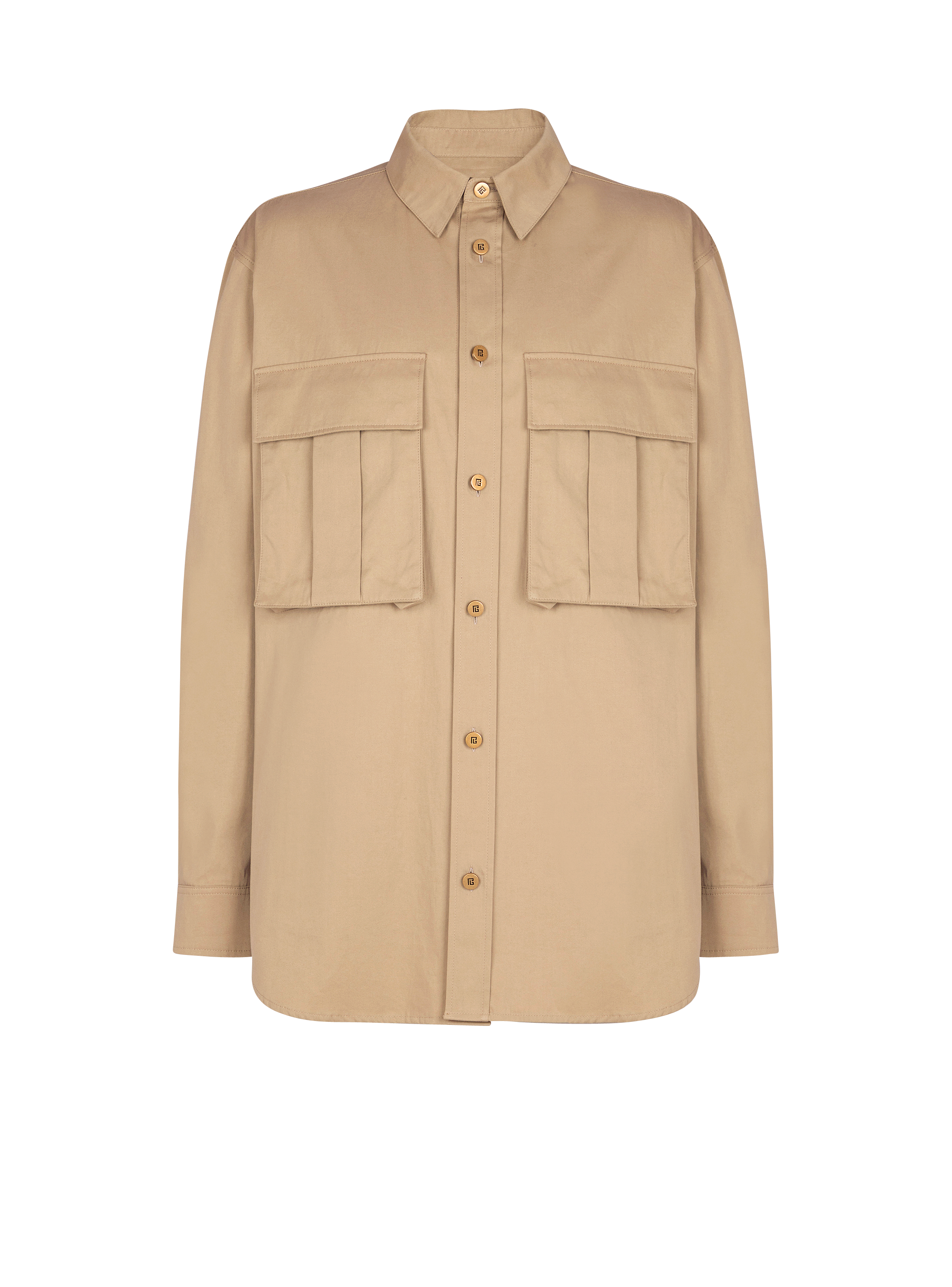 Cotton safari shirt