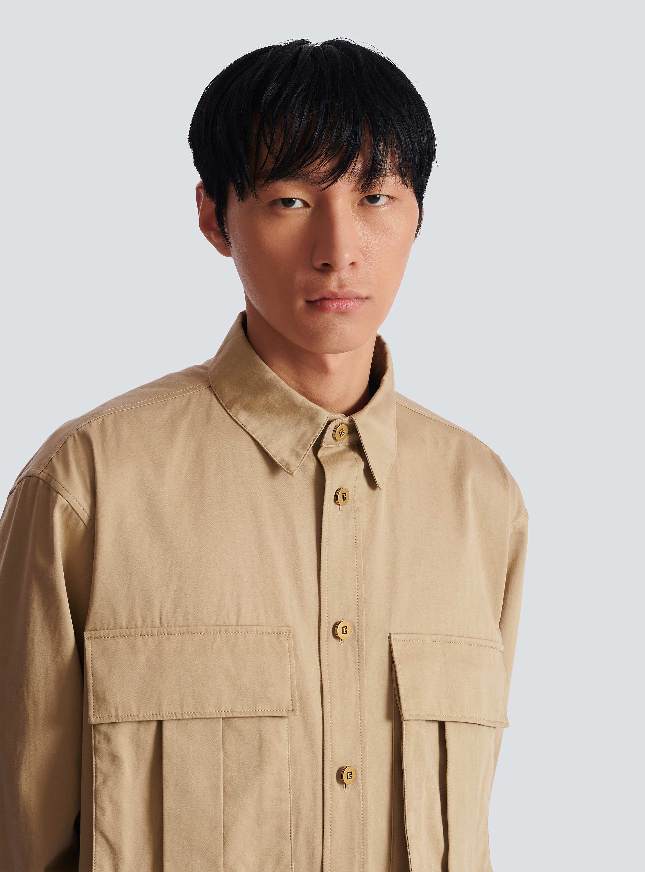 Cotton safari shirt
