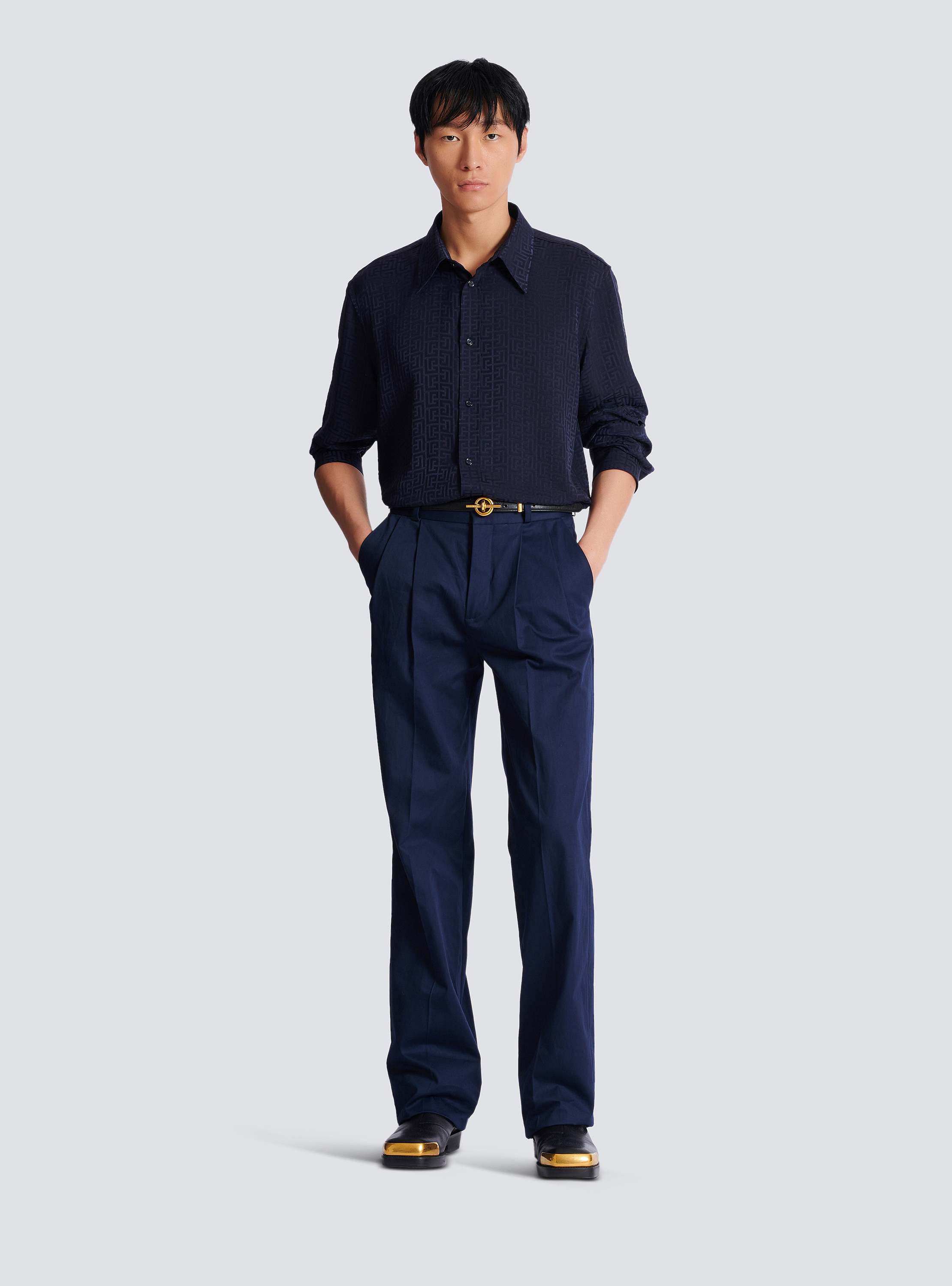 Monogram jacquard shirt