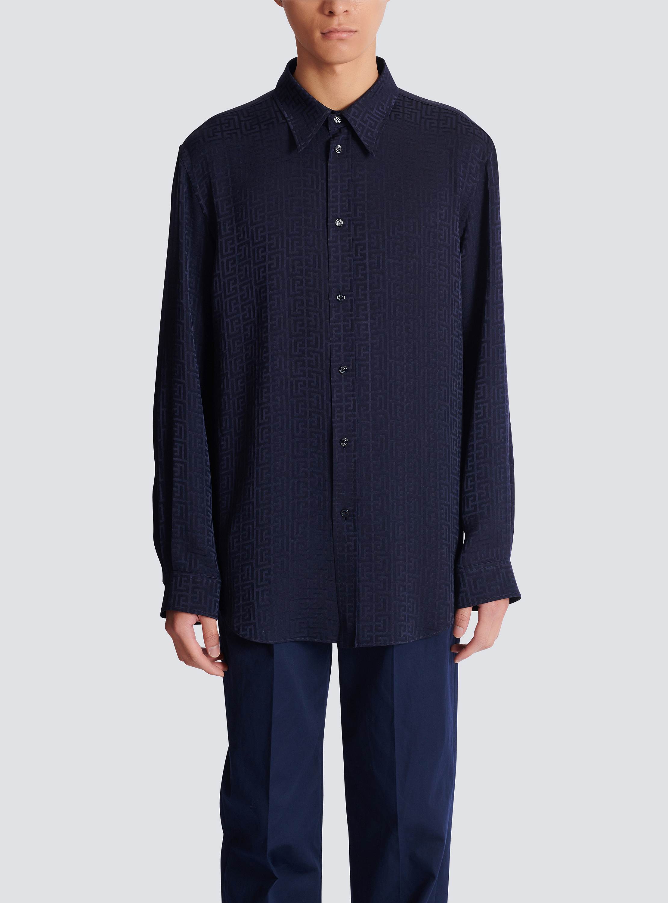 Monogram jacquard shirt