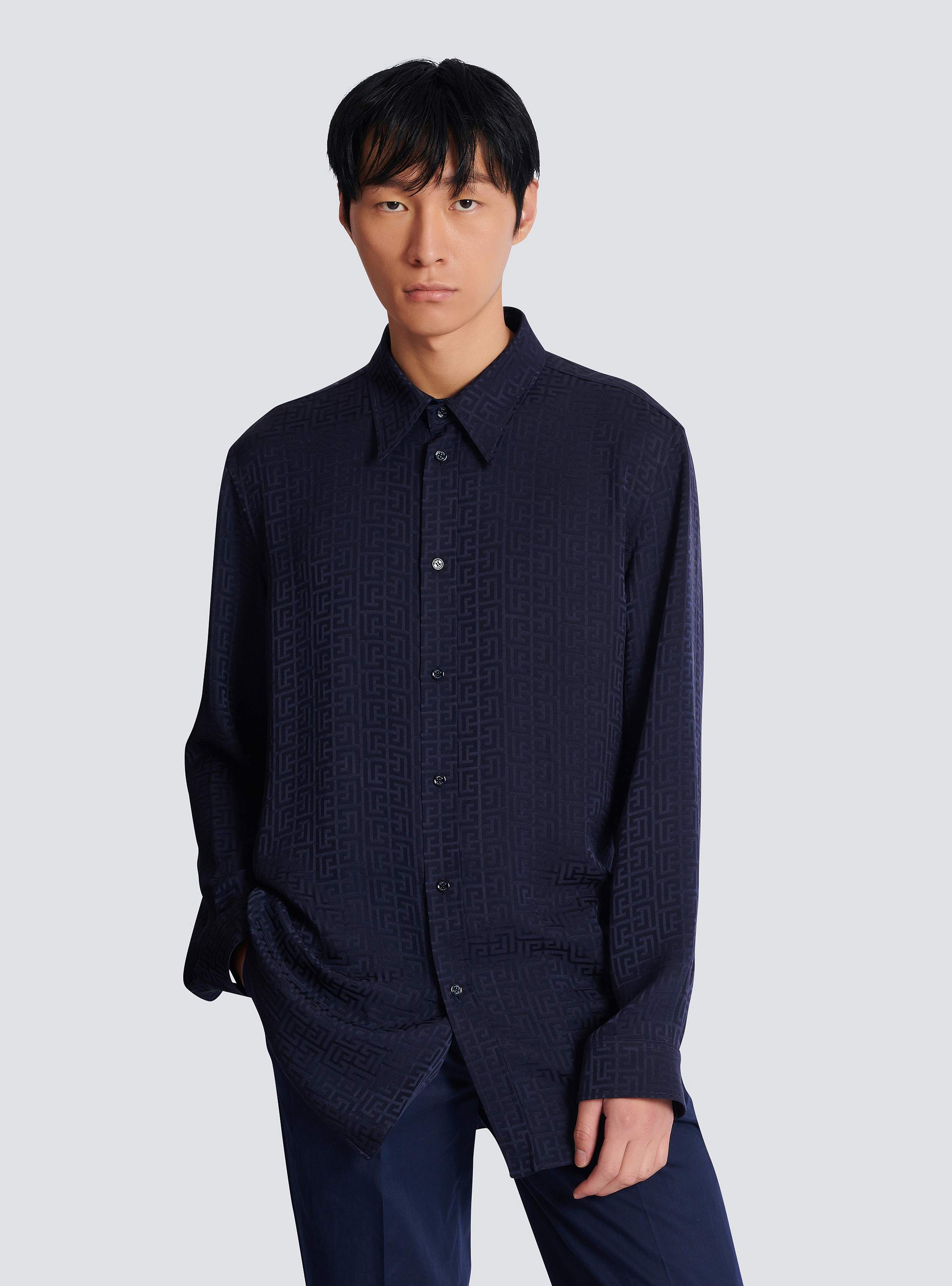 Monogram jacquard shirt