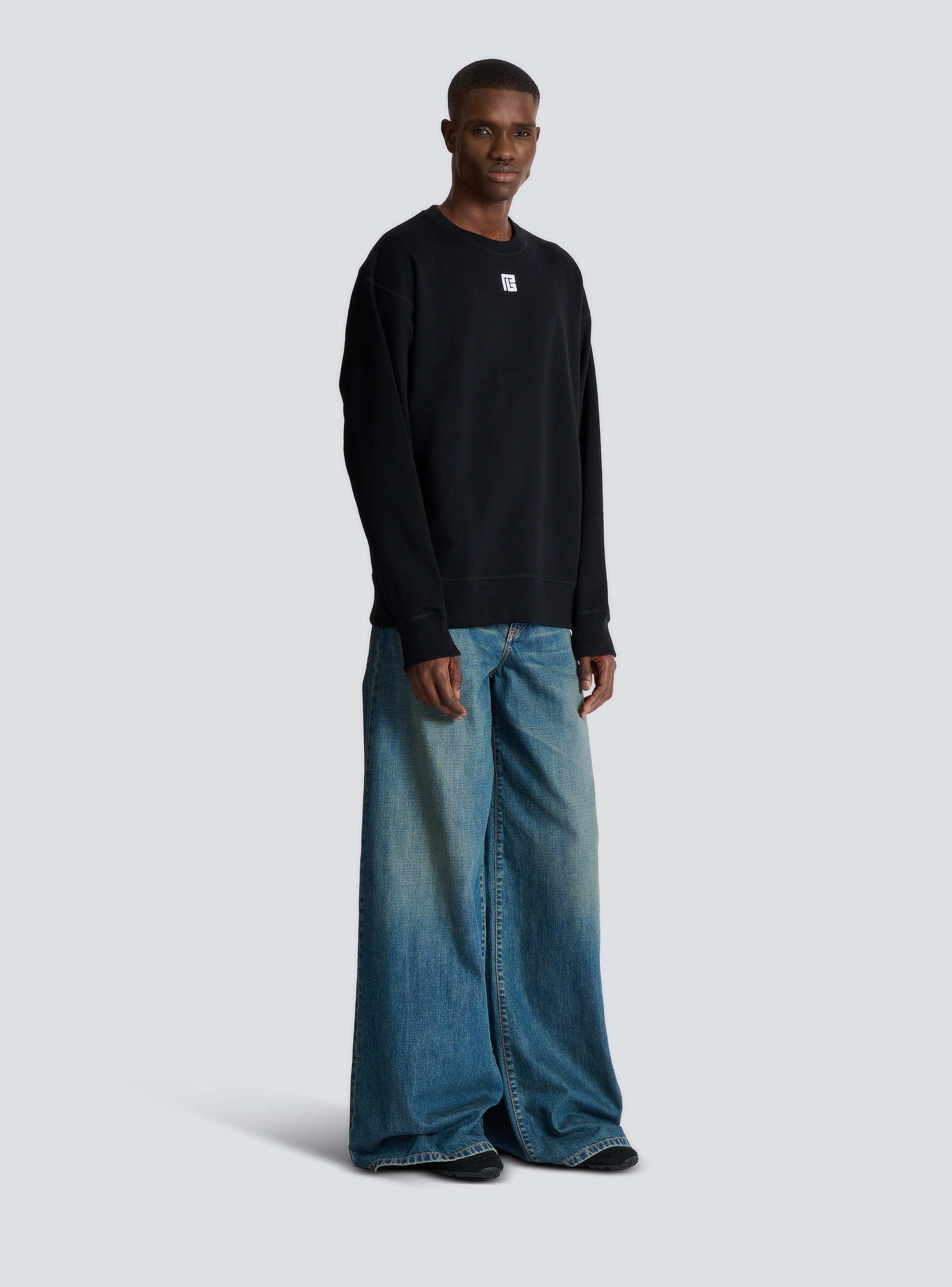 Cotton sweatshirt with PB embroidery