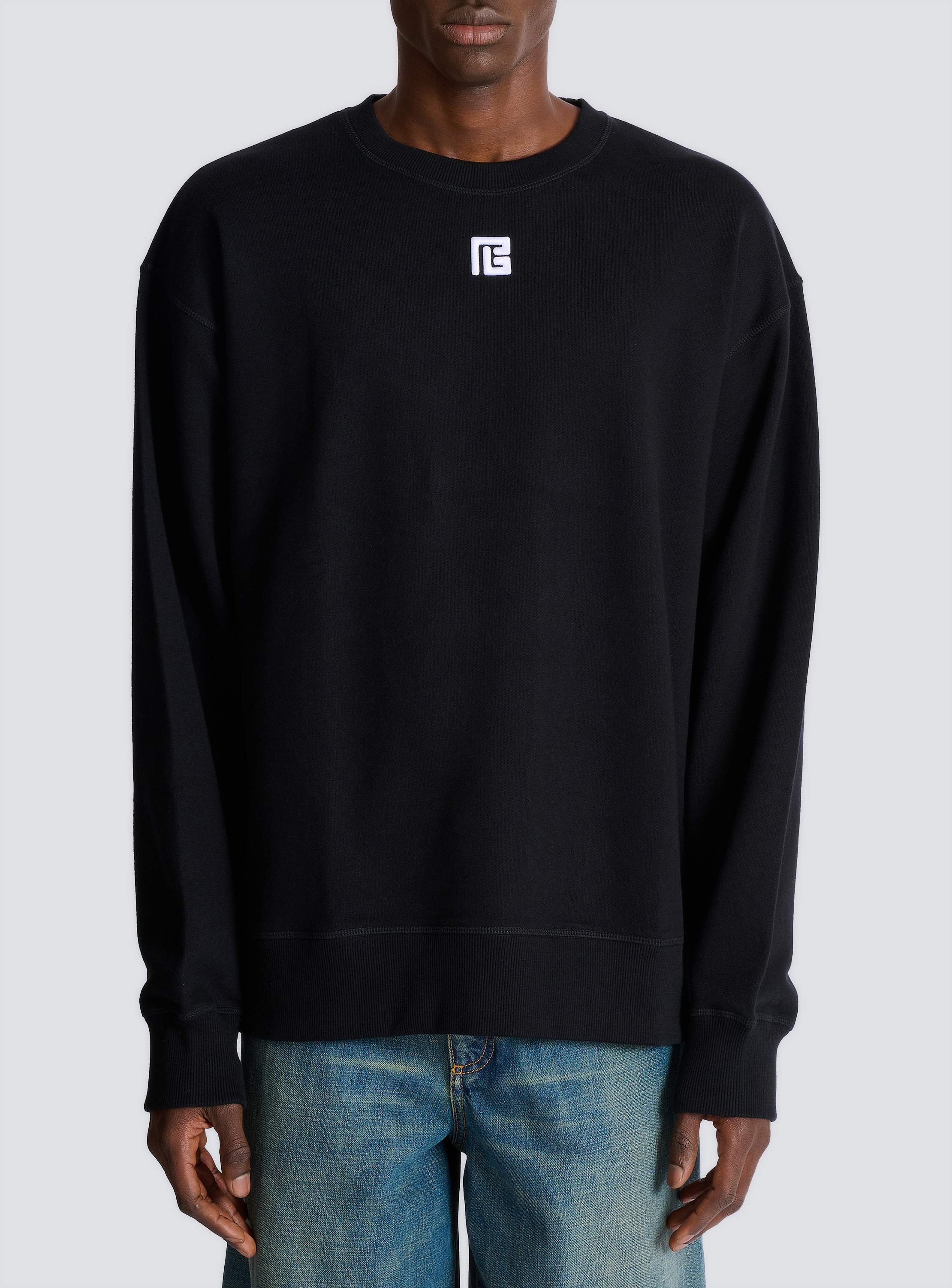 Cotton sweatshirt with PB embroidery