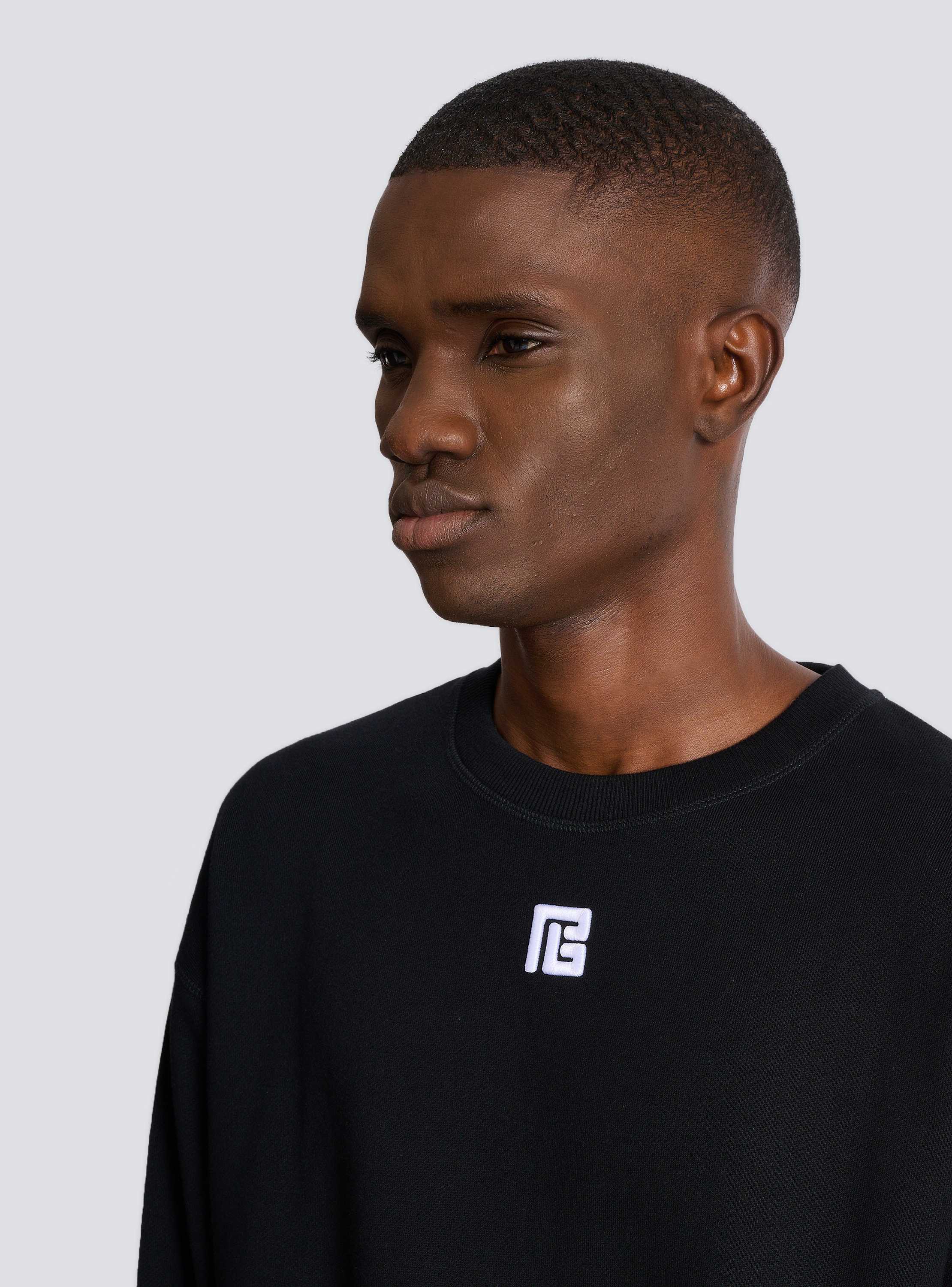 Cotton sweatshirt with PB embroidery