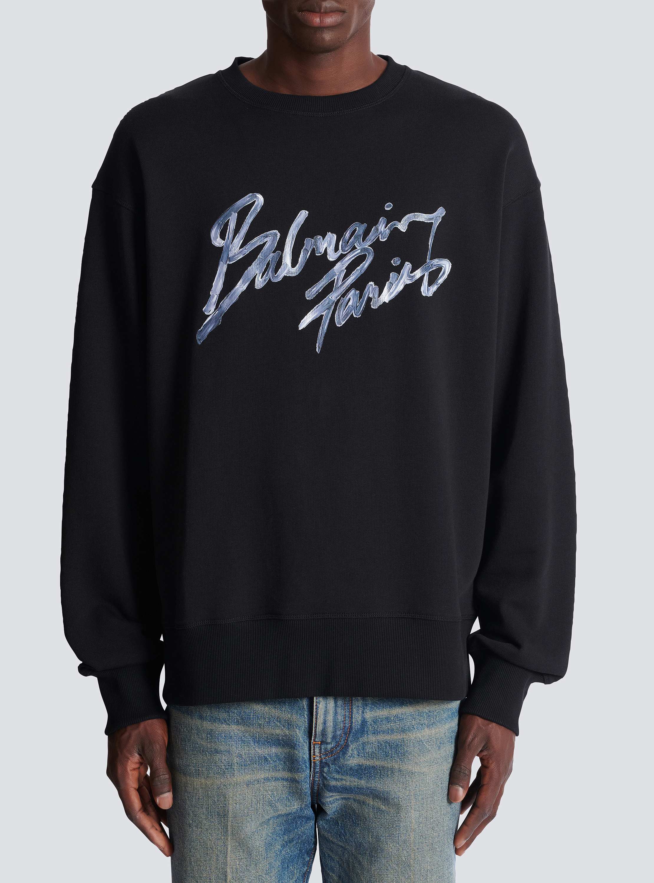 Printed cotton sweatshirt